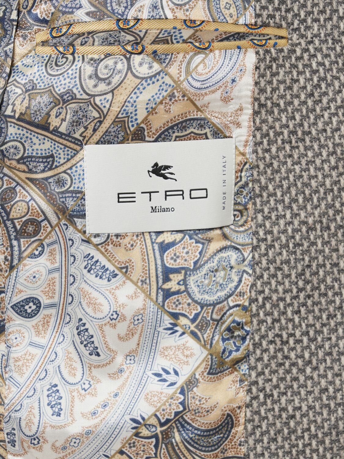 Shop Etro Wool & Cashmere Blazer In Grey