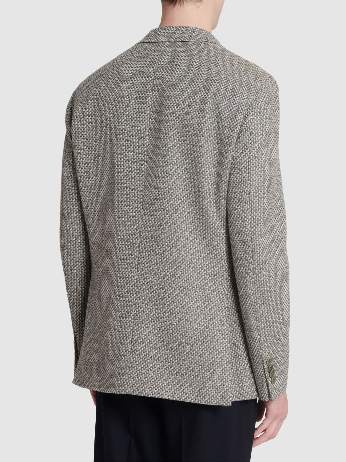 Shop Etro Wool & Cashmere Blazer In Grey