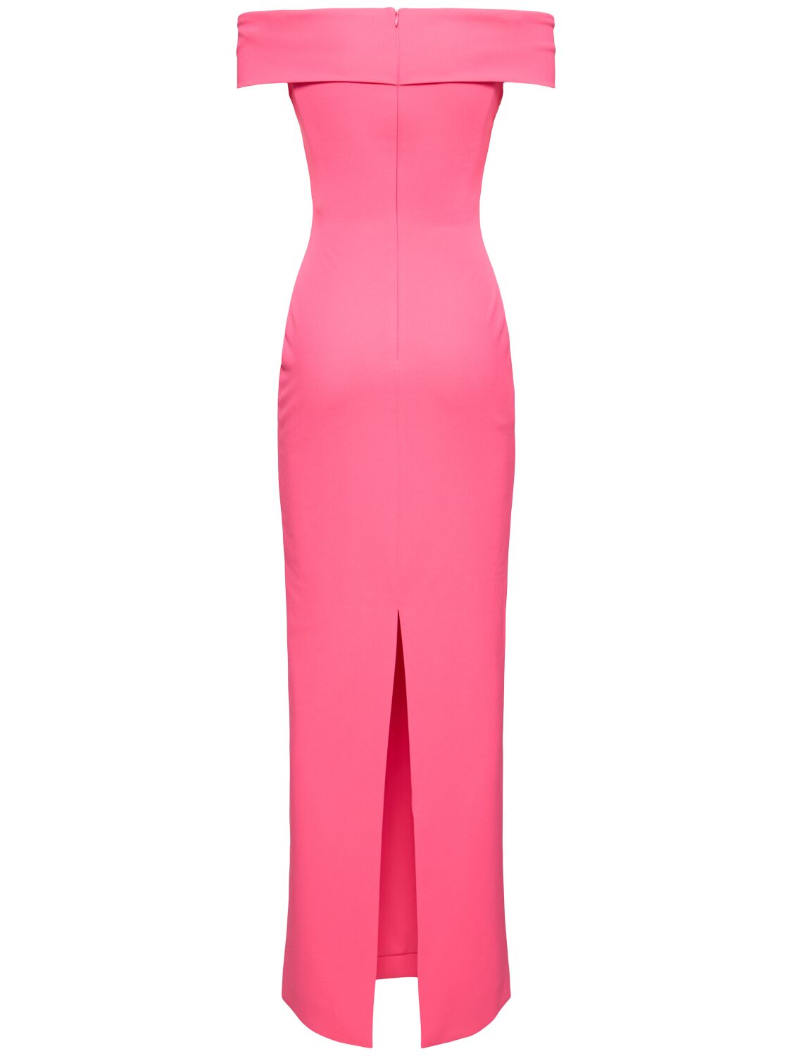 Shop Solace London Inex Crepe Knit Midi Dress In Pink