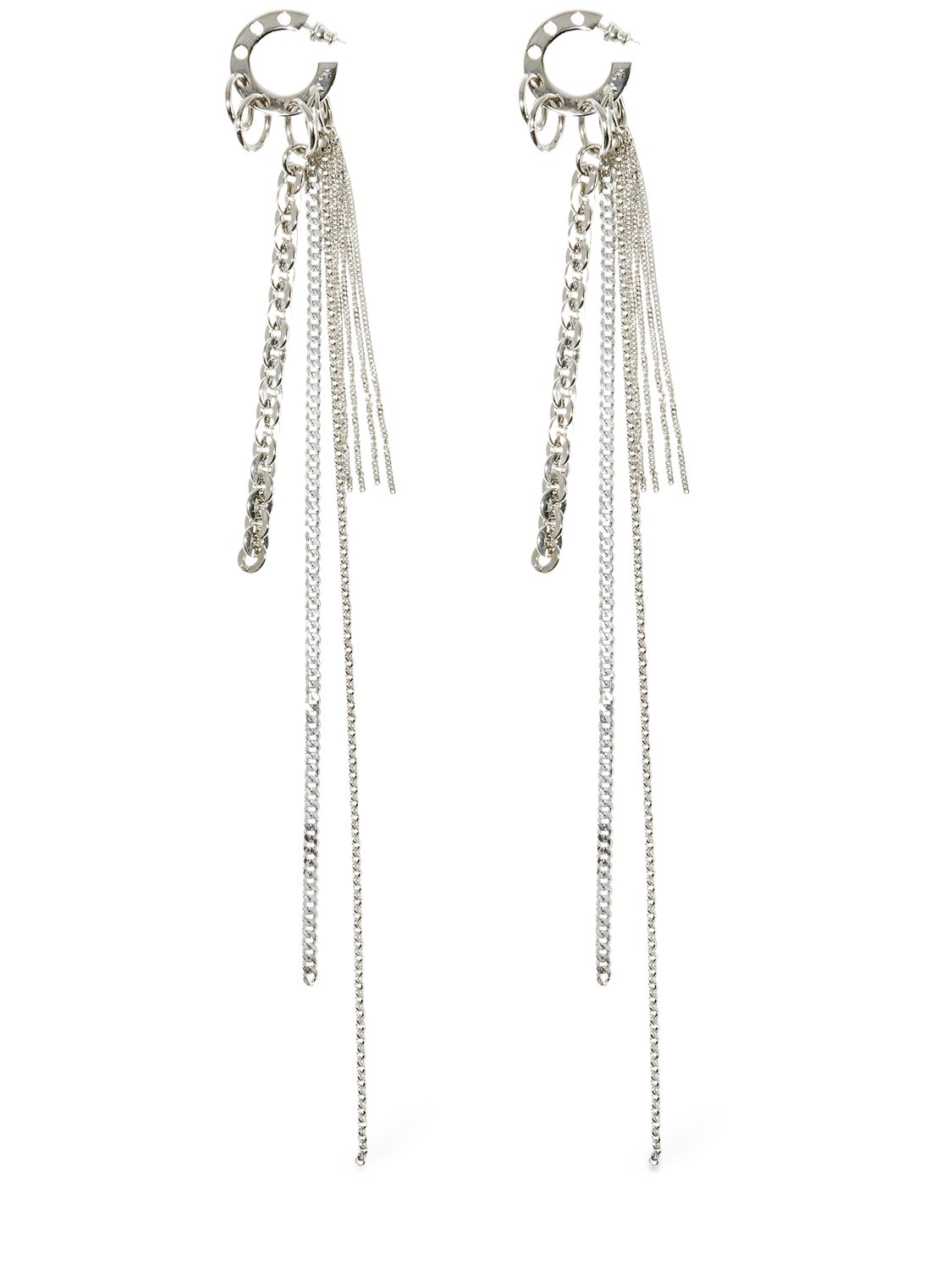 Pucci Punk Brass Mono Earring In Silver