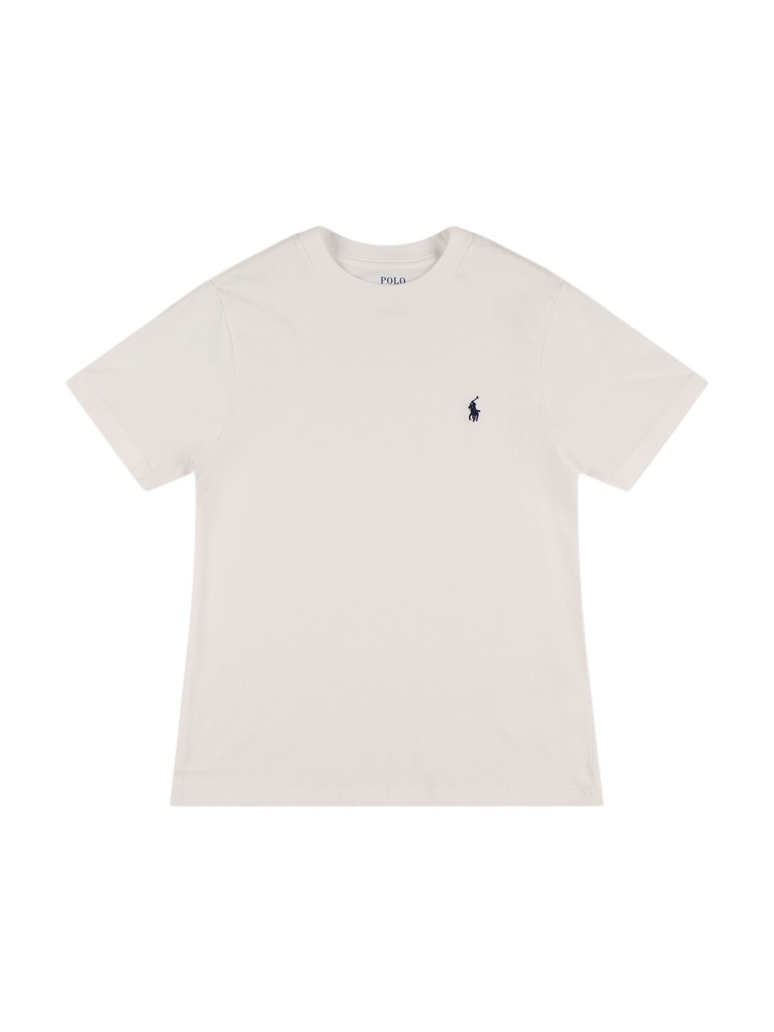 Ralph Lauren Babies' Logo Embroidered Cotton Jersey T-shirt In White