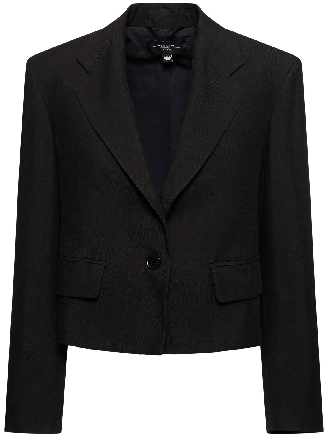 Weekend Max Mara Cantico Cropped Jacket In Black