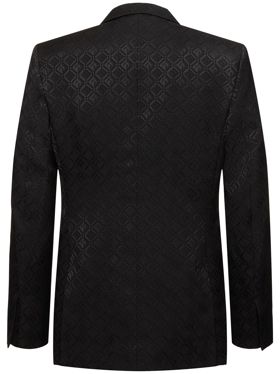 Shop Marine Serre Moon Diamant Jacquard Blazer In Black