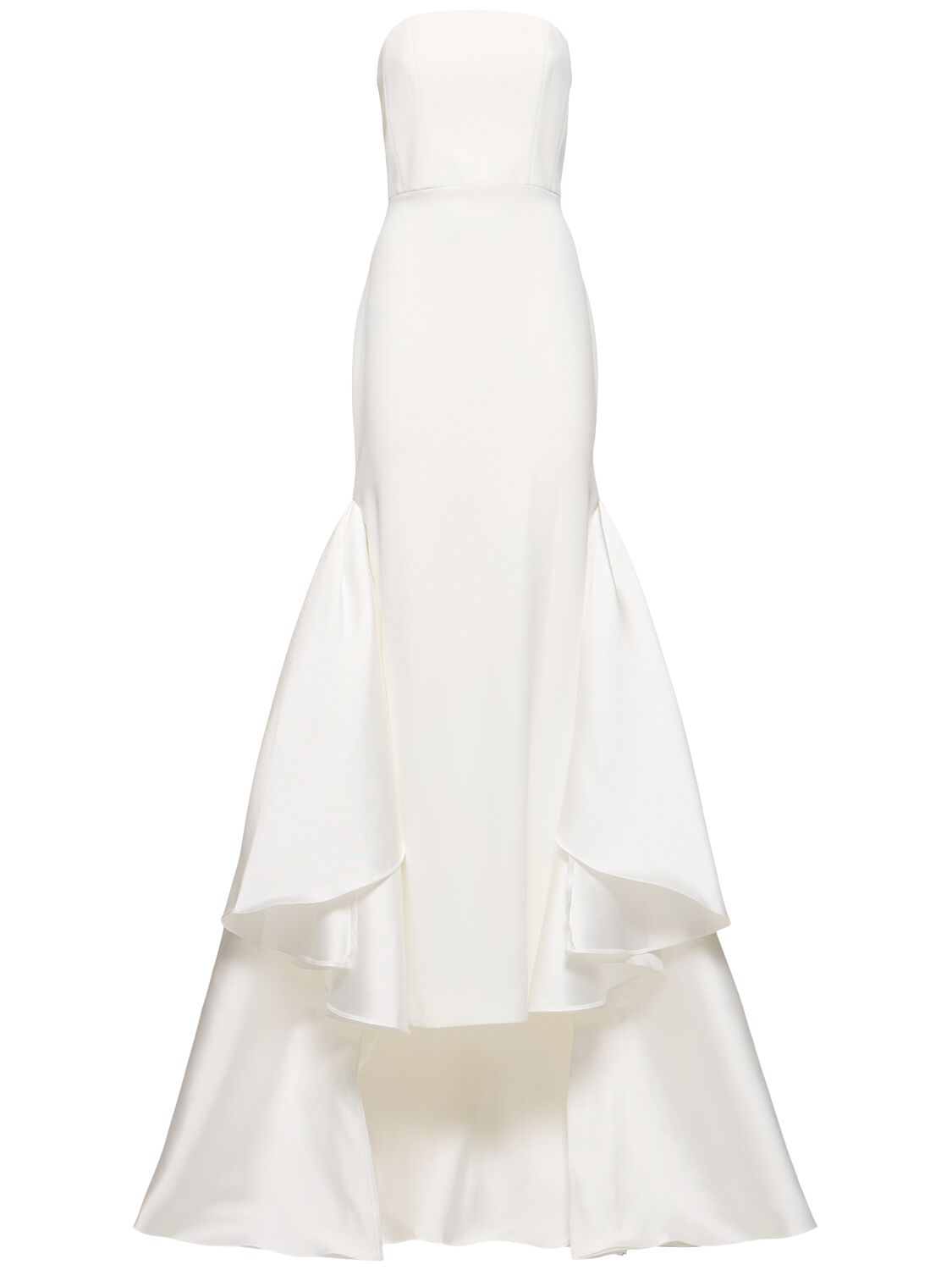 Image of Jodi Woven Crepe Strapless Maxi Dress