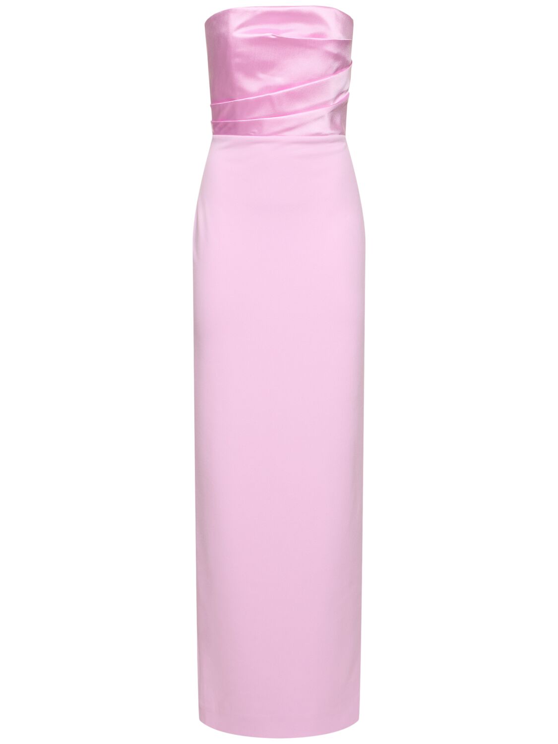 Shop Solace London Afra Crepe Knit Maxi Dress In Pink