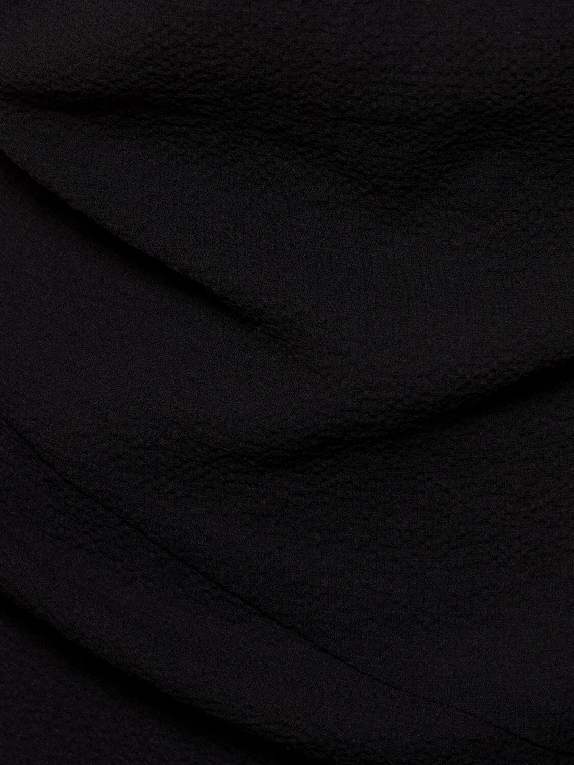 Shop Acne Studios Crepe Gauze Sleeveless Midi Dress In Black