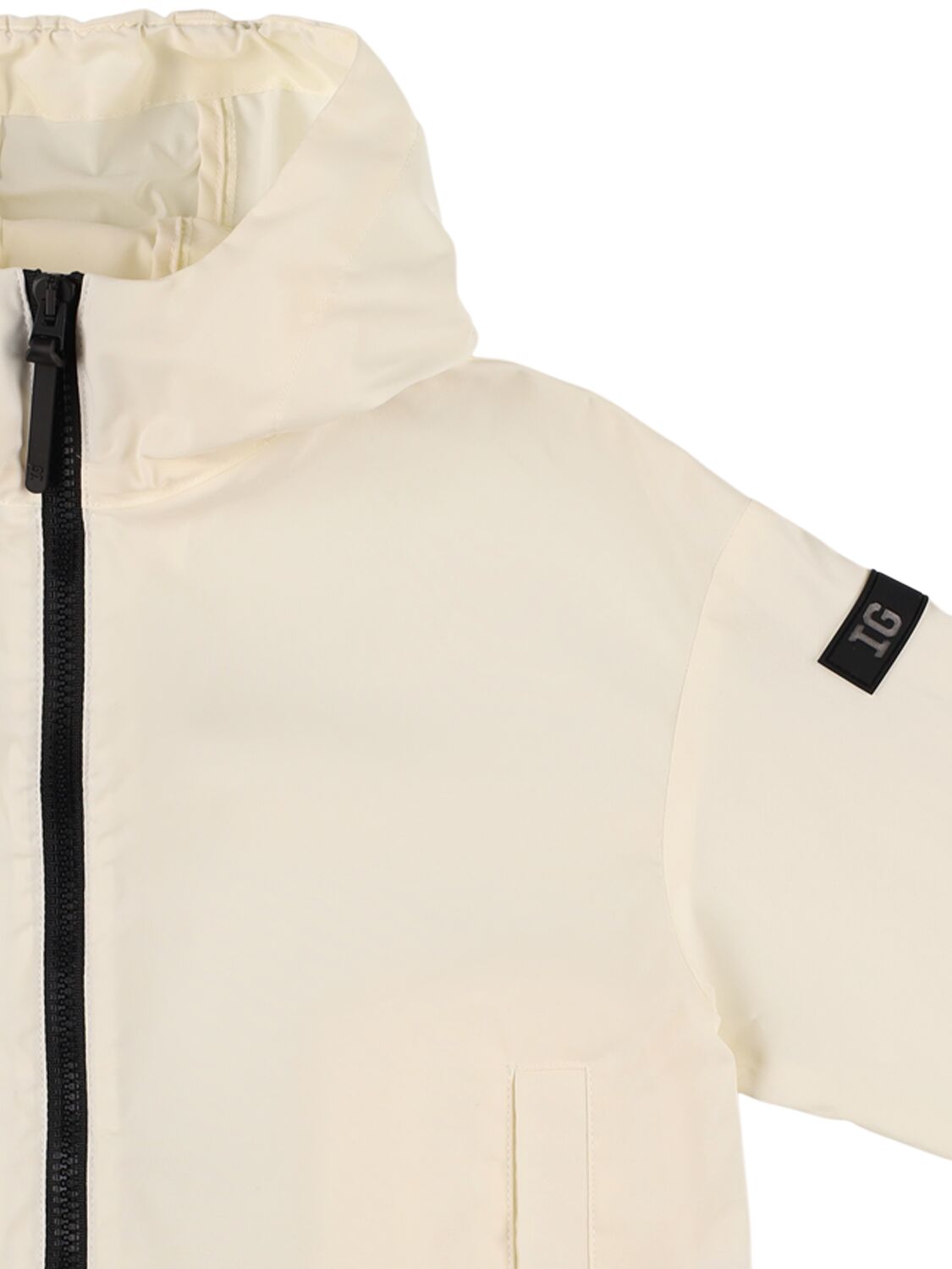 Shop Il Gufo Nylon Jacket In Beige