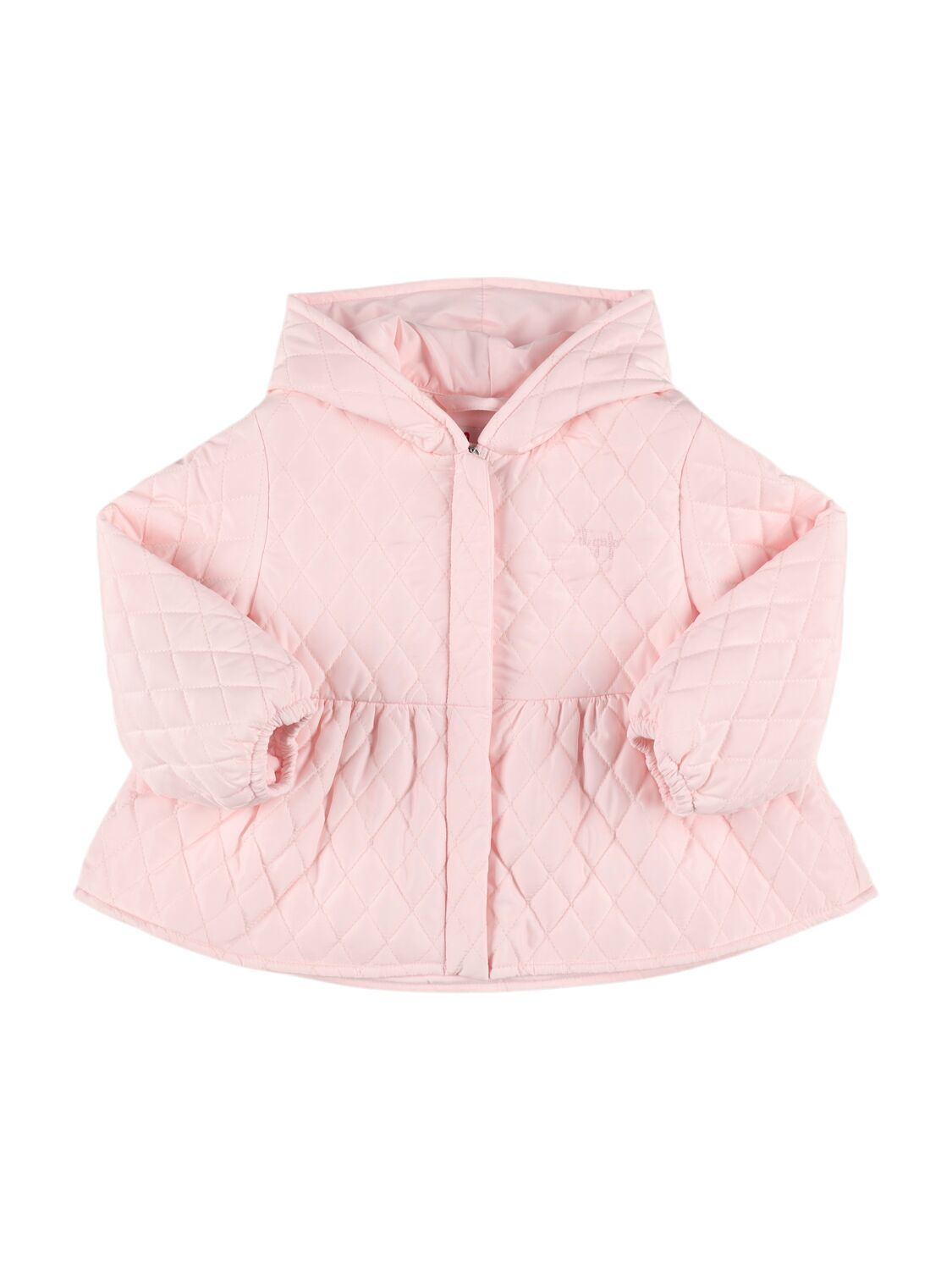 Il Gufo Kids' Quilted Nylon Puffer Jacket In Pink
