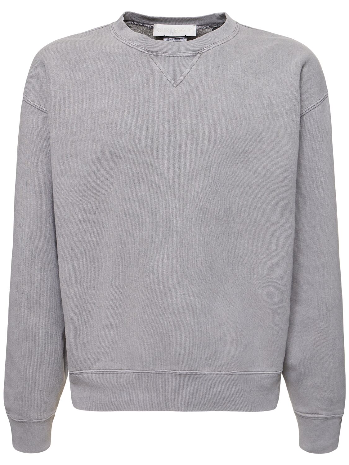 Shop Our Legacy Loose Cotton Sweatshirt In Grey