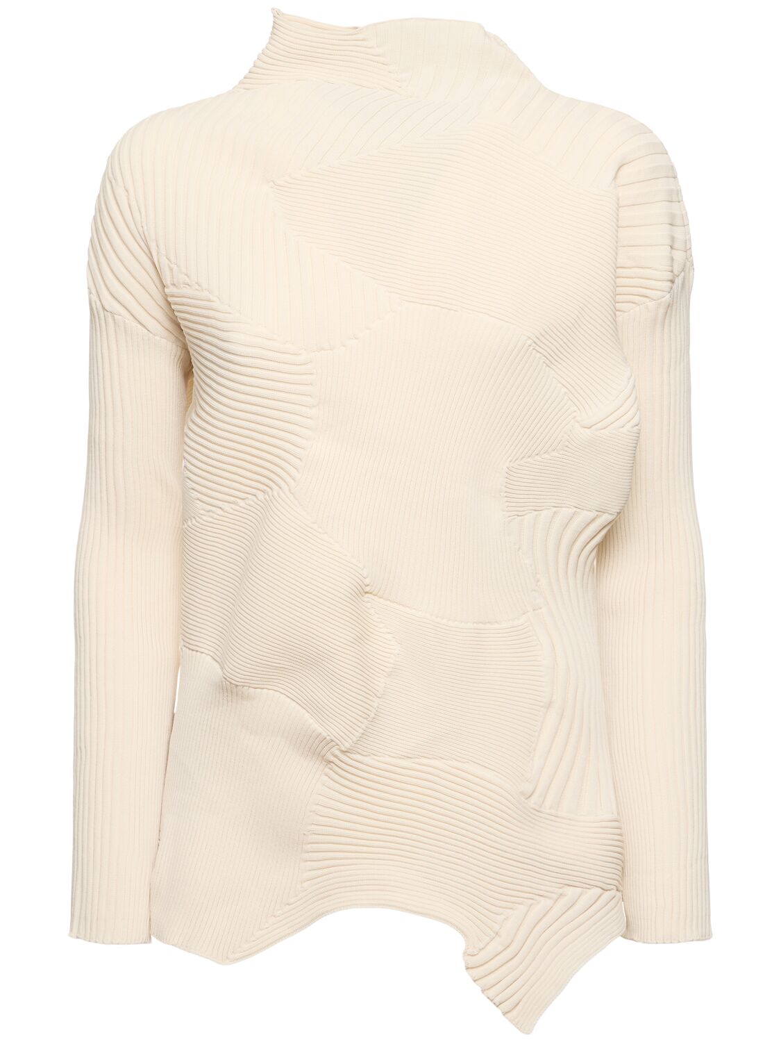 Image of Pleated Asymmetrical L/s Top