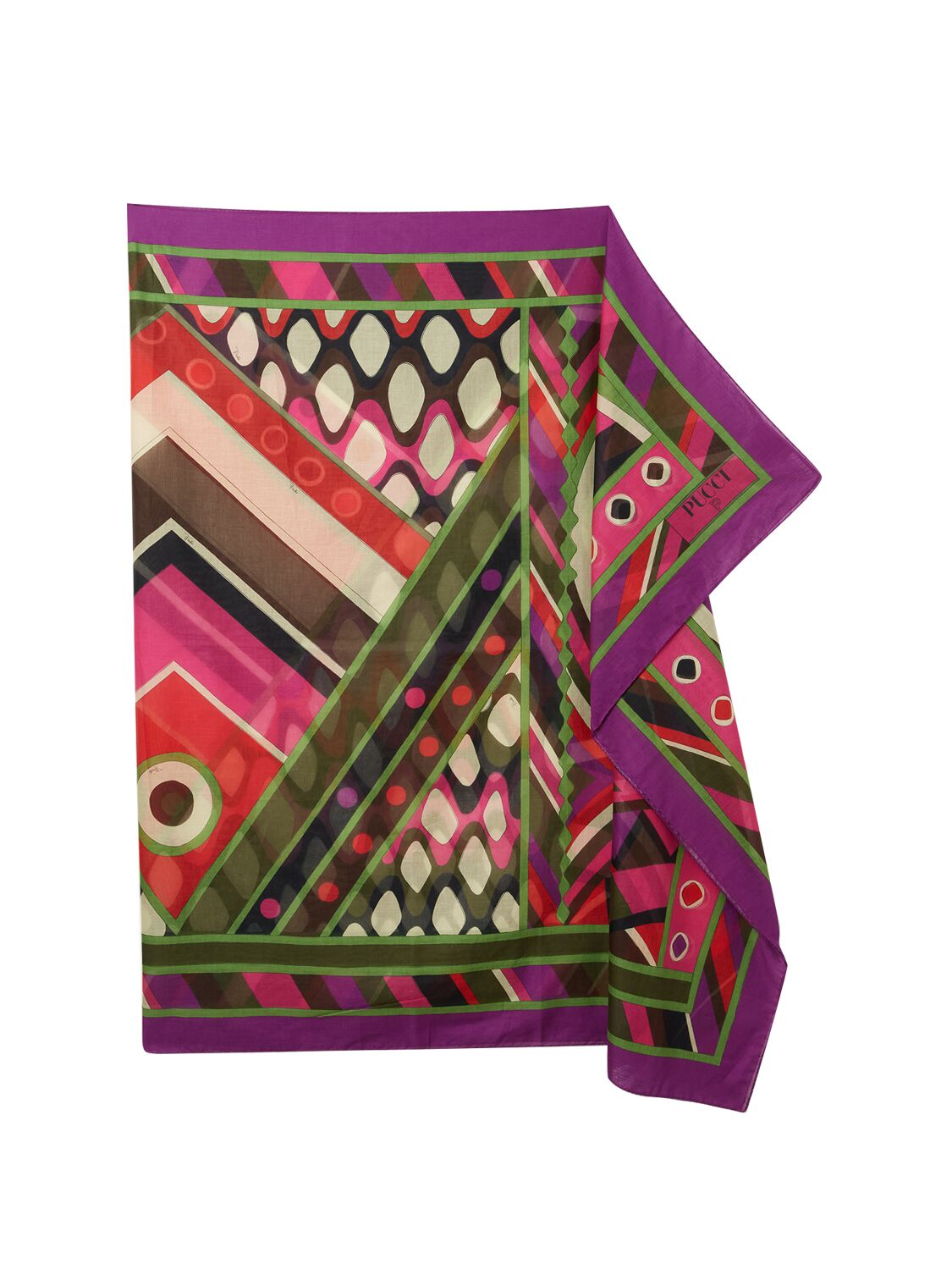 Pucci Cotton Long Sarong In Multi