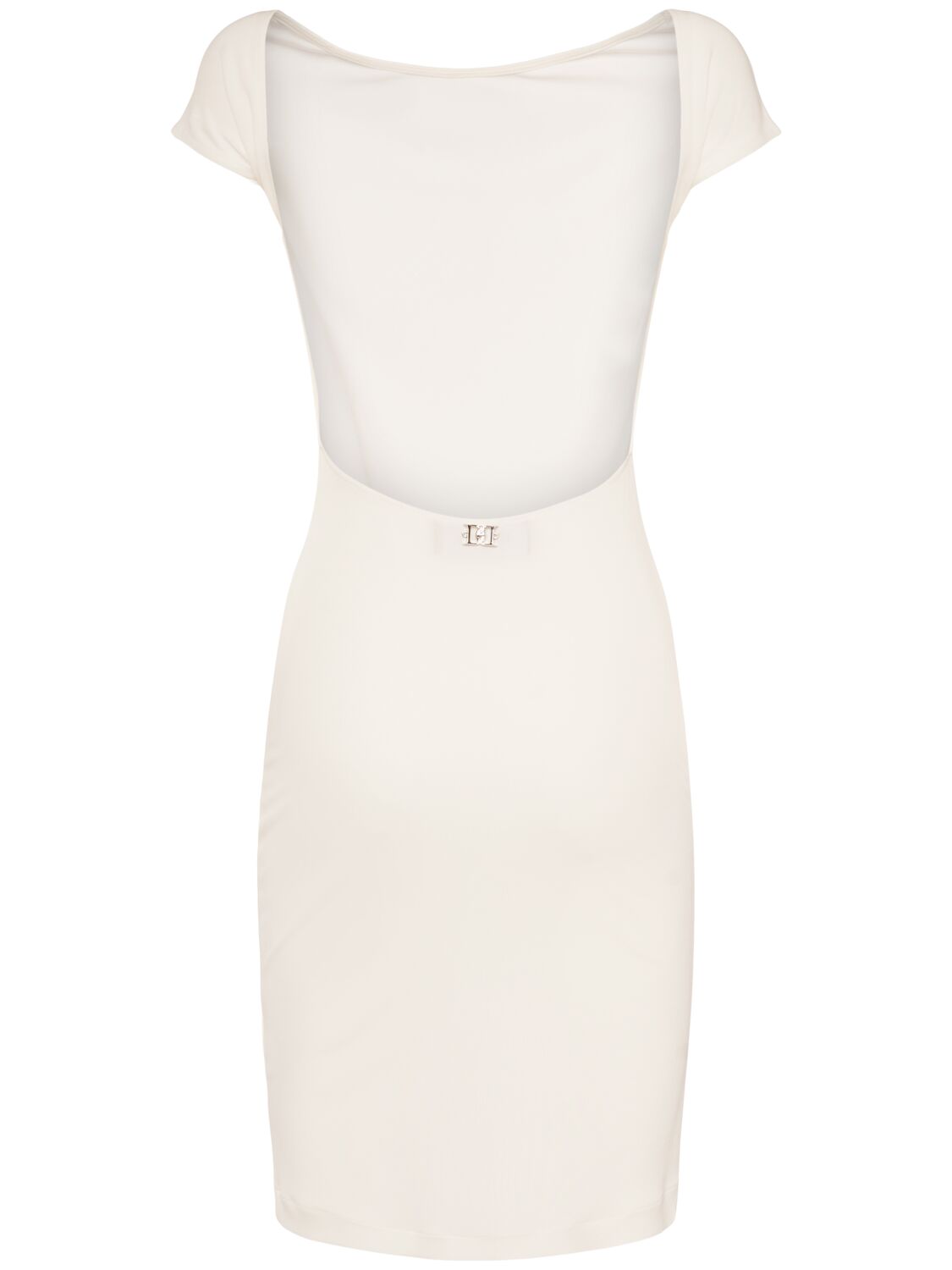 Shop Dsquared2 Jersey Open Back Mini Dress In White