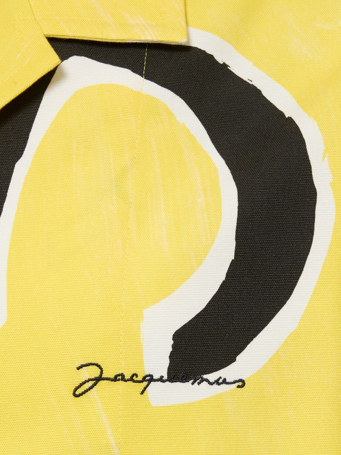 Shop Jacquemus La Chemise Short Sleeved Shirt In Yellow