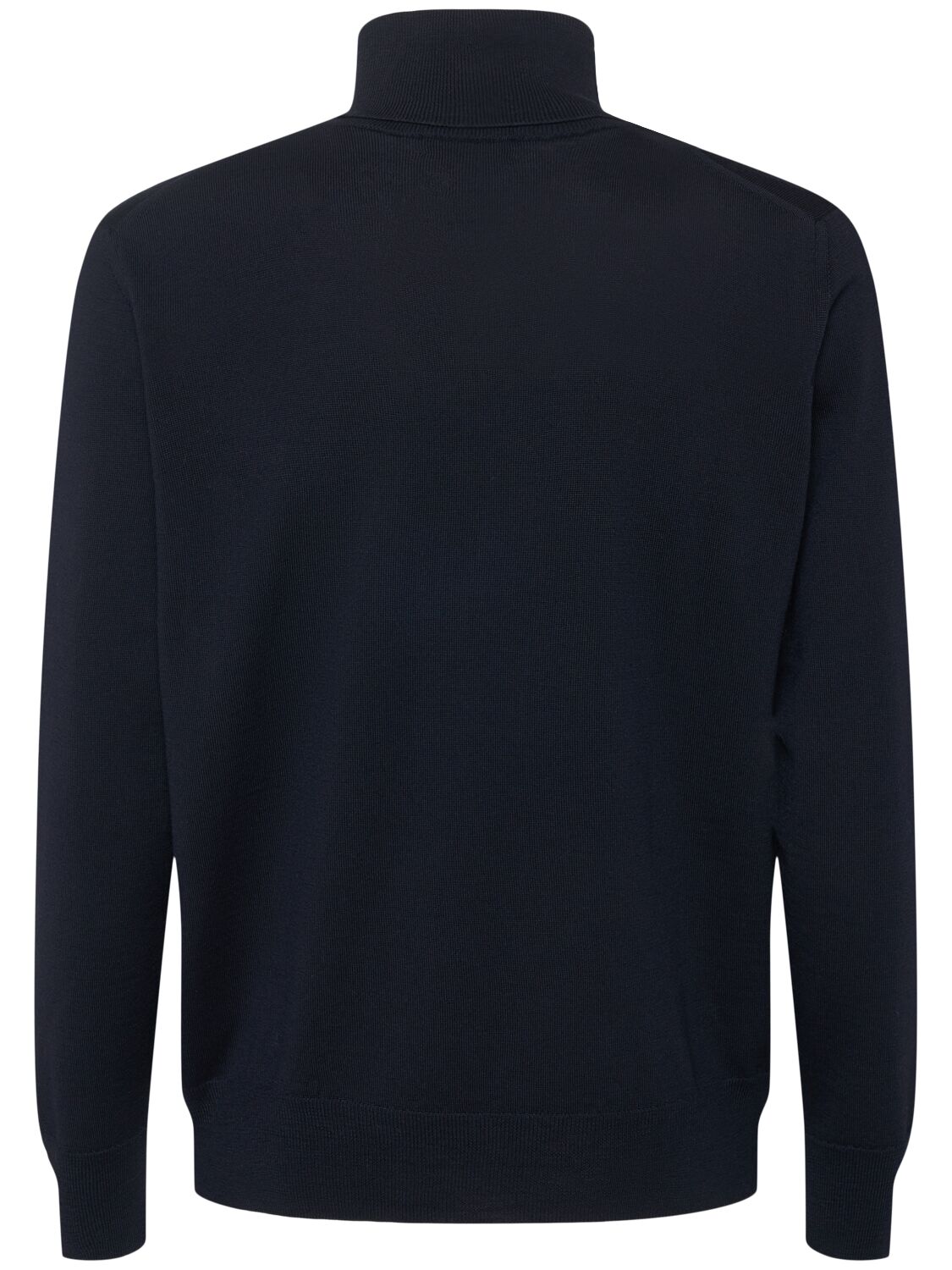 Shop Etro Wool Turtleneck Sweater In Navy