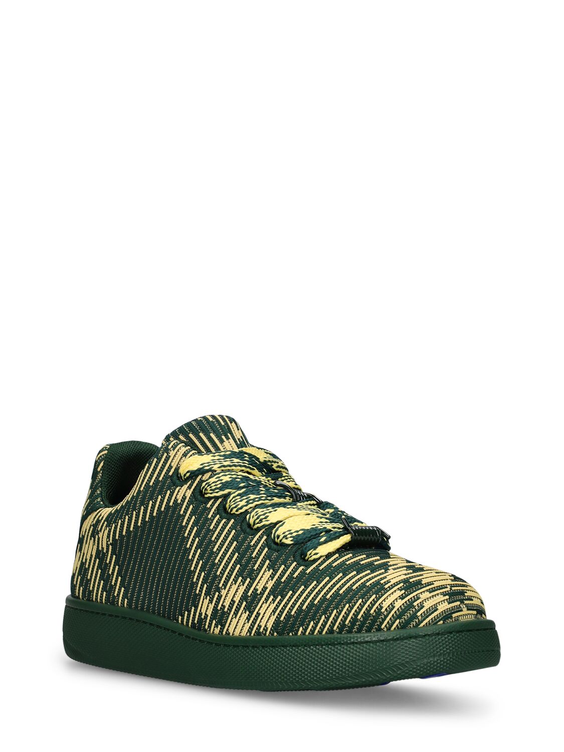 Shop Burberry Mf Bubble Knit Low Top Sneakers In Primrose