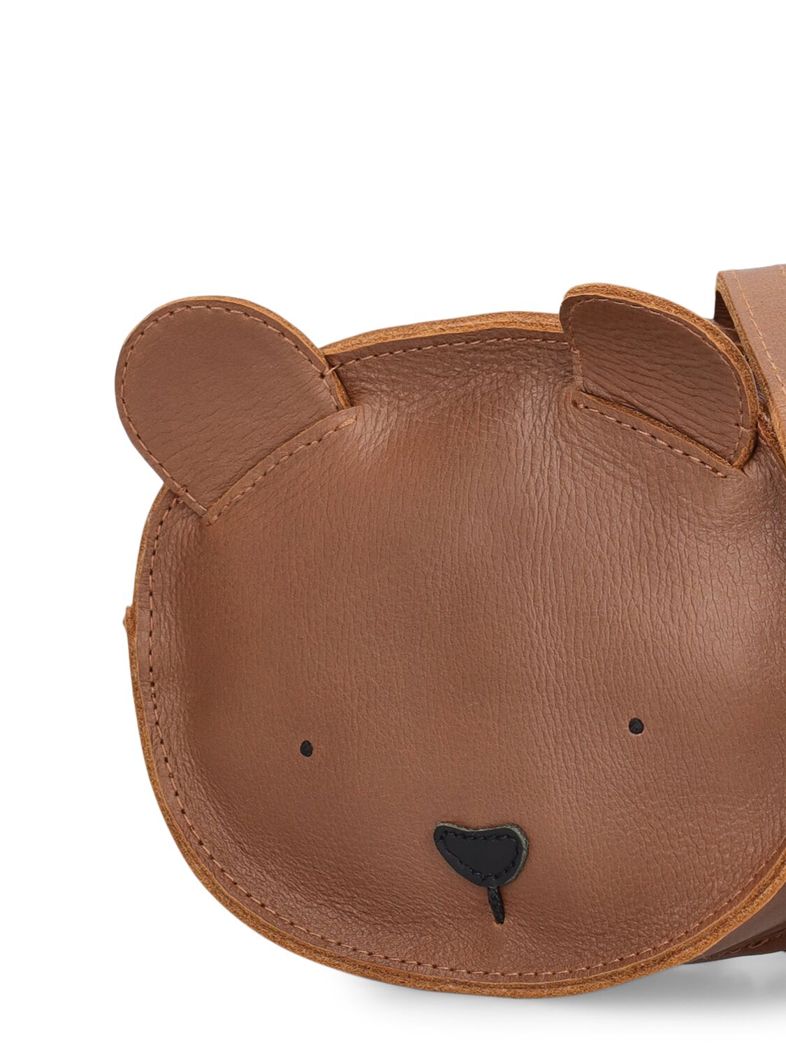 Shop Donsje Bear Leather Backpack In Brown