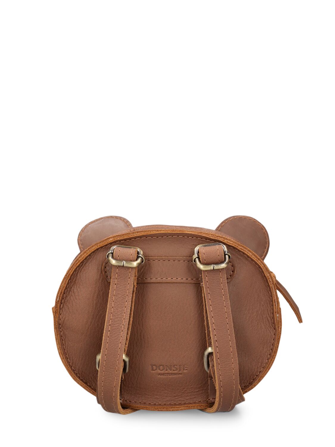Shop Donsje Bear Leather Backpack In Brown