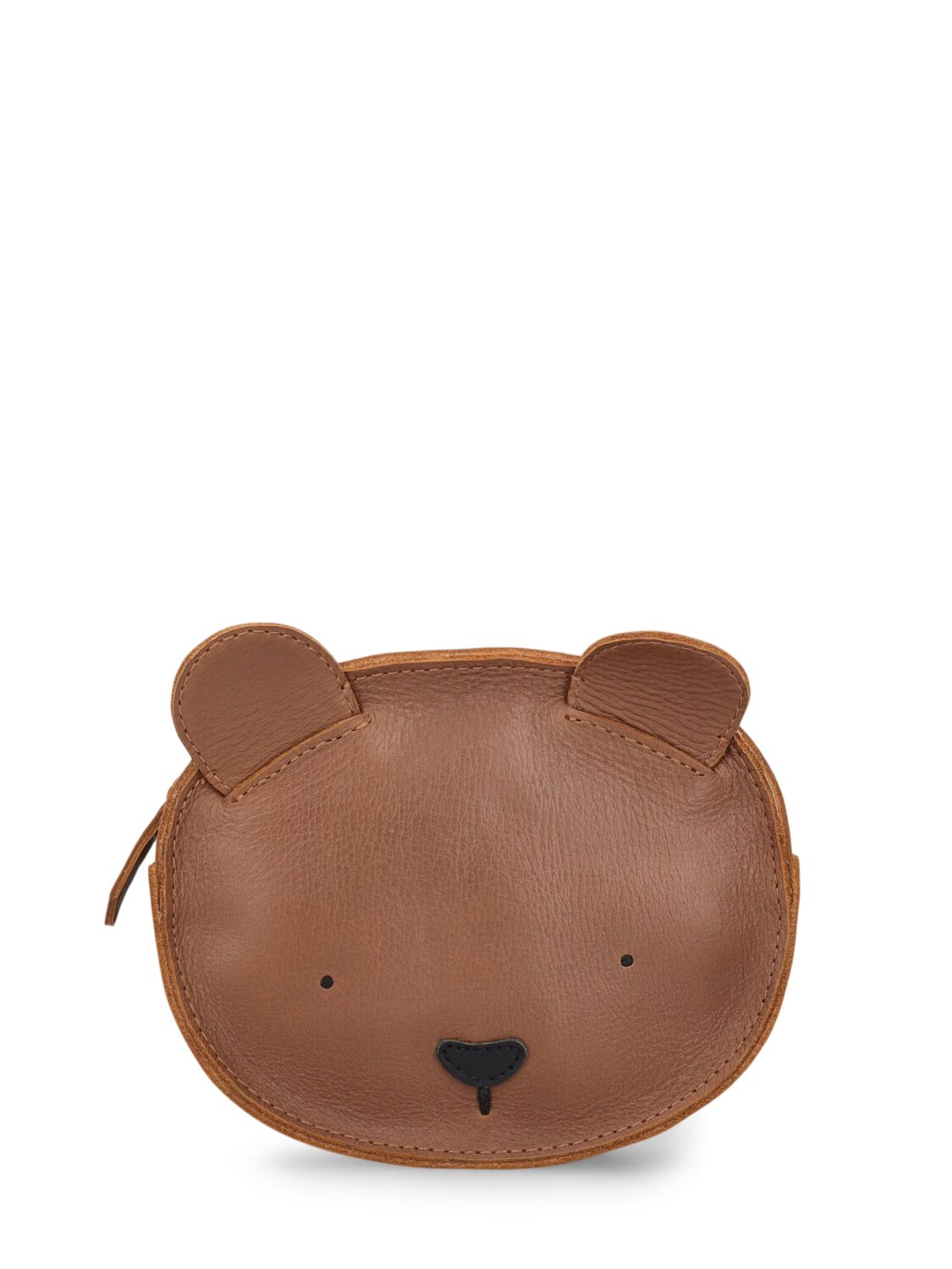 Donsje Kids' Bear Leather Backpack In Brown