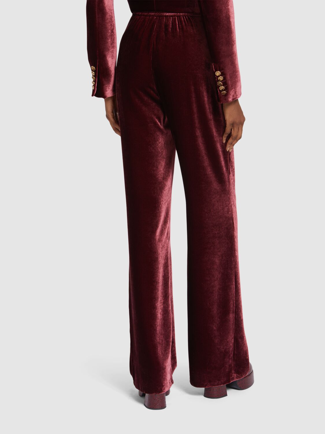 ETRO VELVET STRAIGHT PANTS 