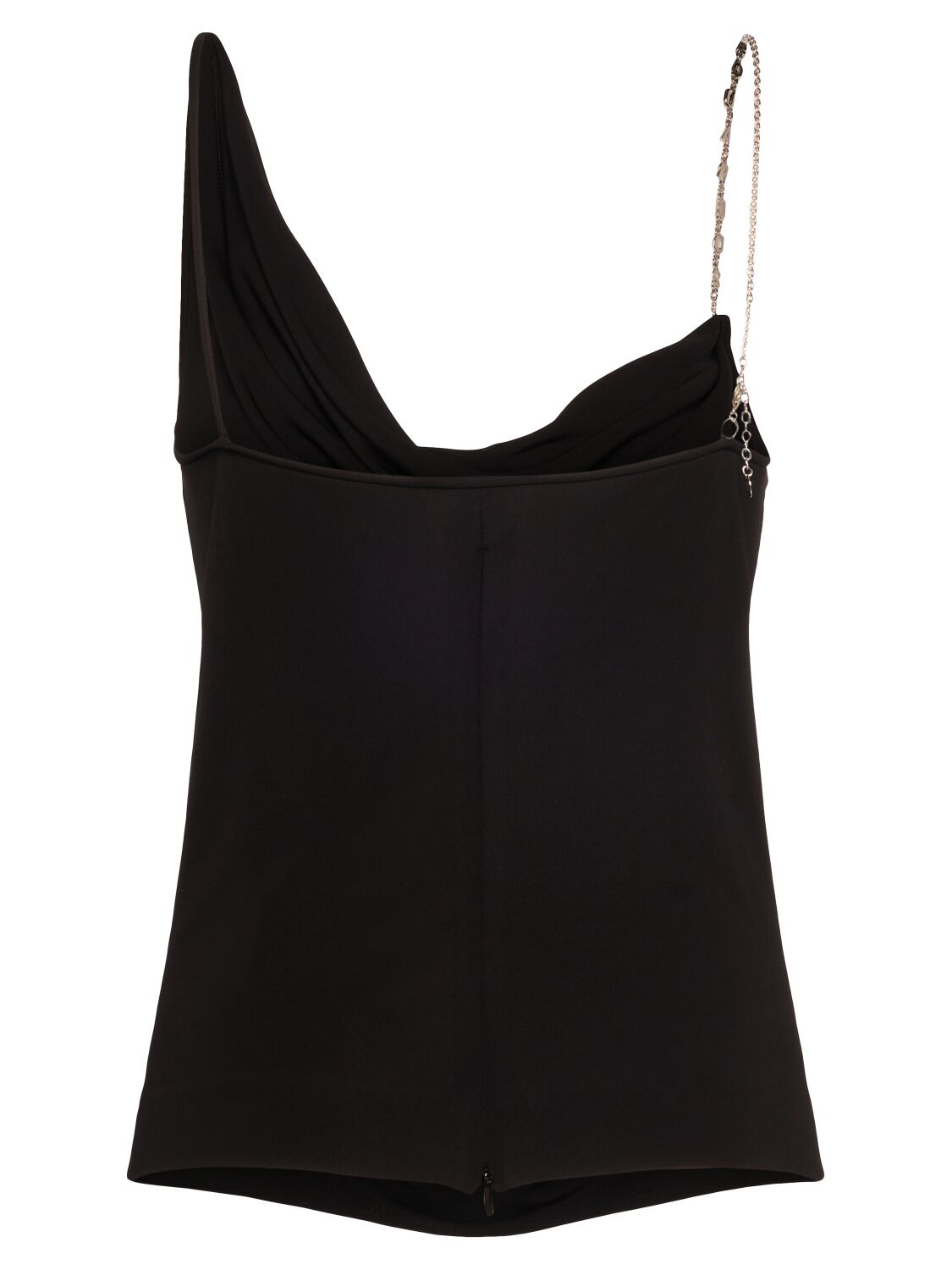 Shop Dsquared2 Jersey Draped Top In Black