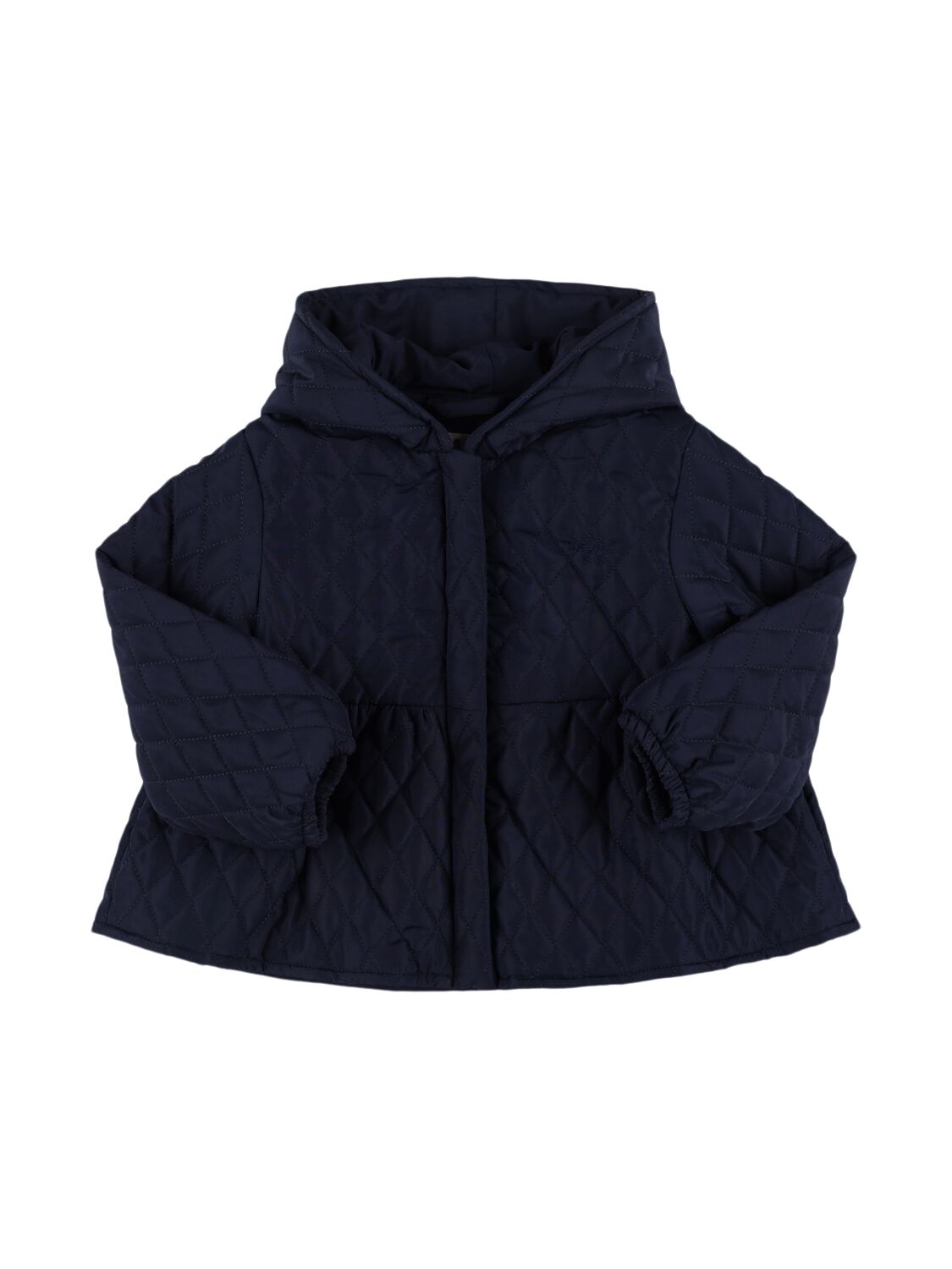 Il Gufo Kids' Quilted Nylon Puffer Jacket In Blue