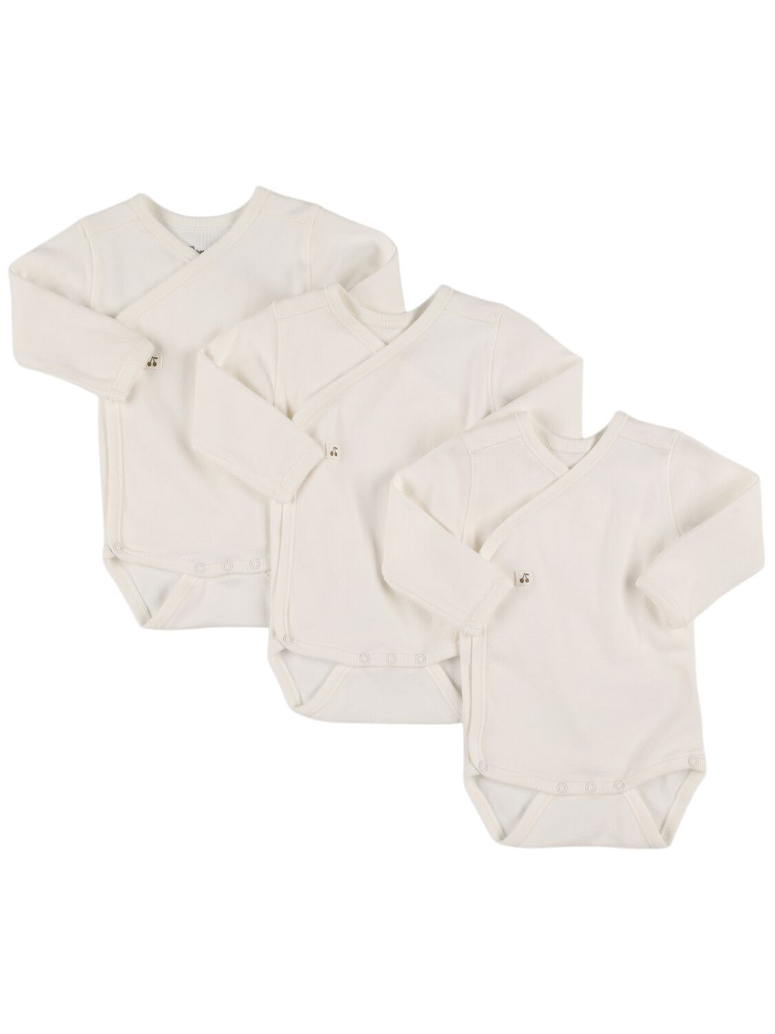 Bonpoint Babies' Set Of 3 Cotton Bodysuits In White