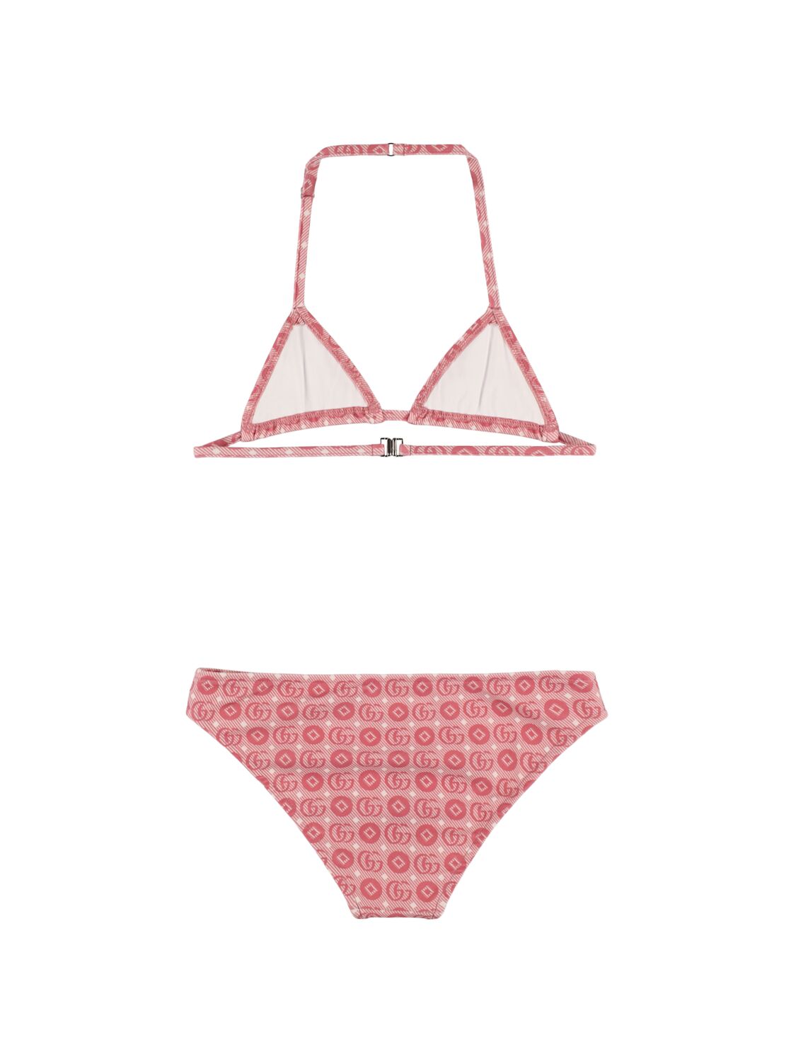 Shop Gucci Gg Dots Lycra Bikini In 粉色