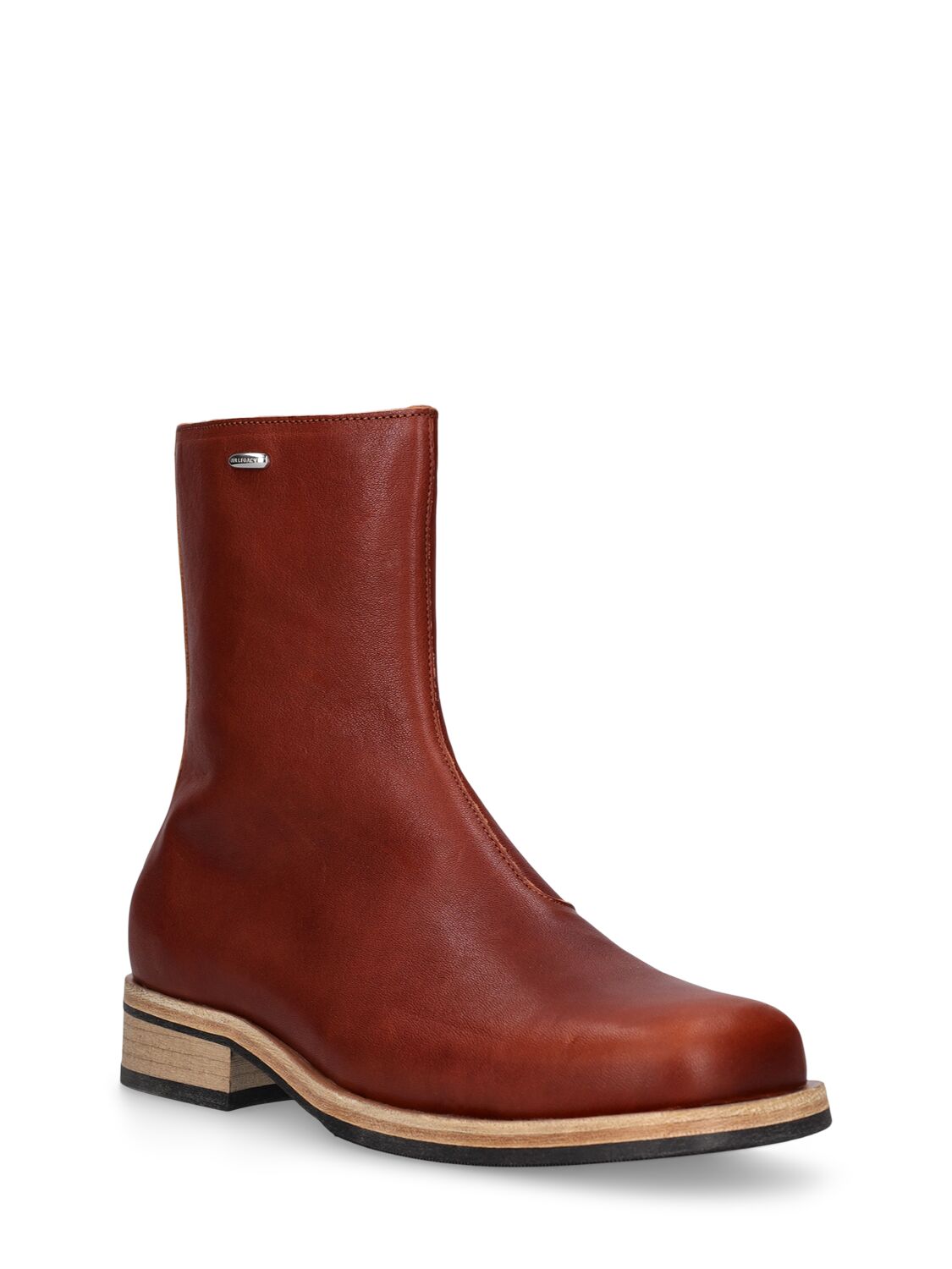 Shop Our Legacy Camion Leather Boots In Brown