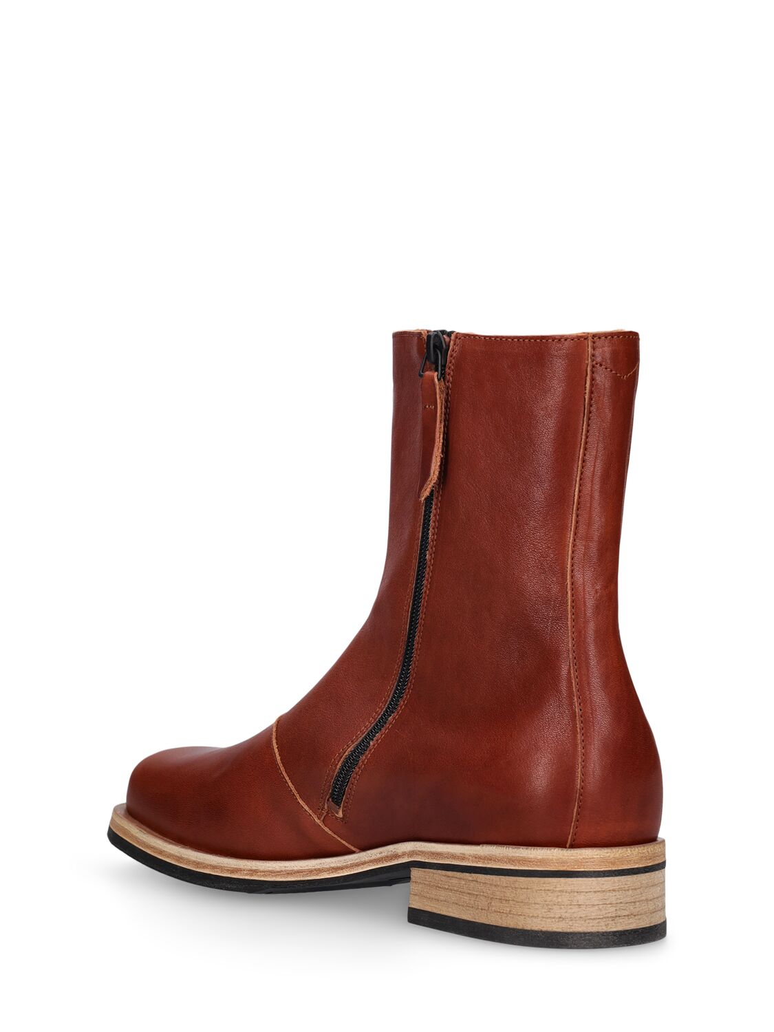 Shop Our Legacy Camion Leather Boots In Brown