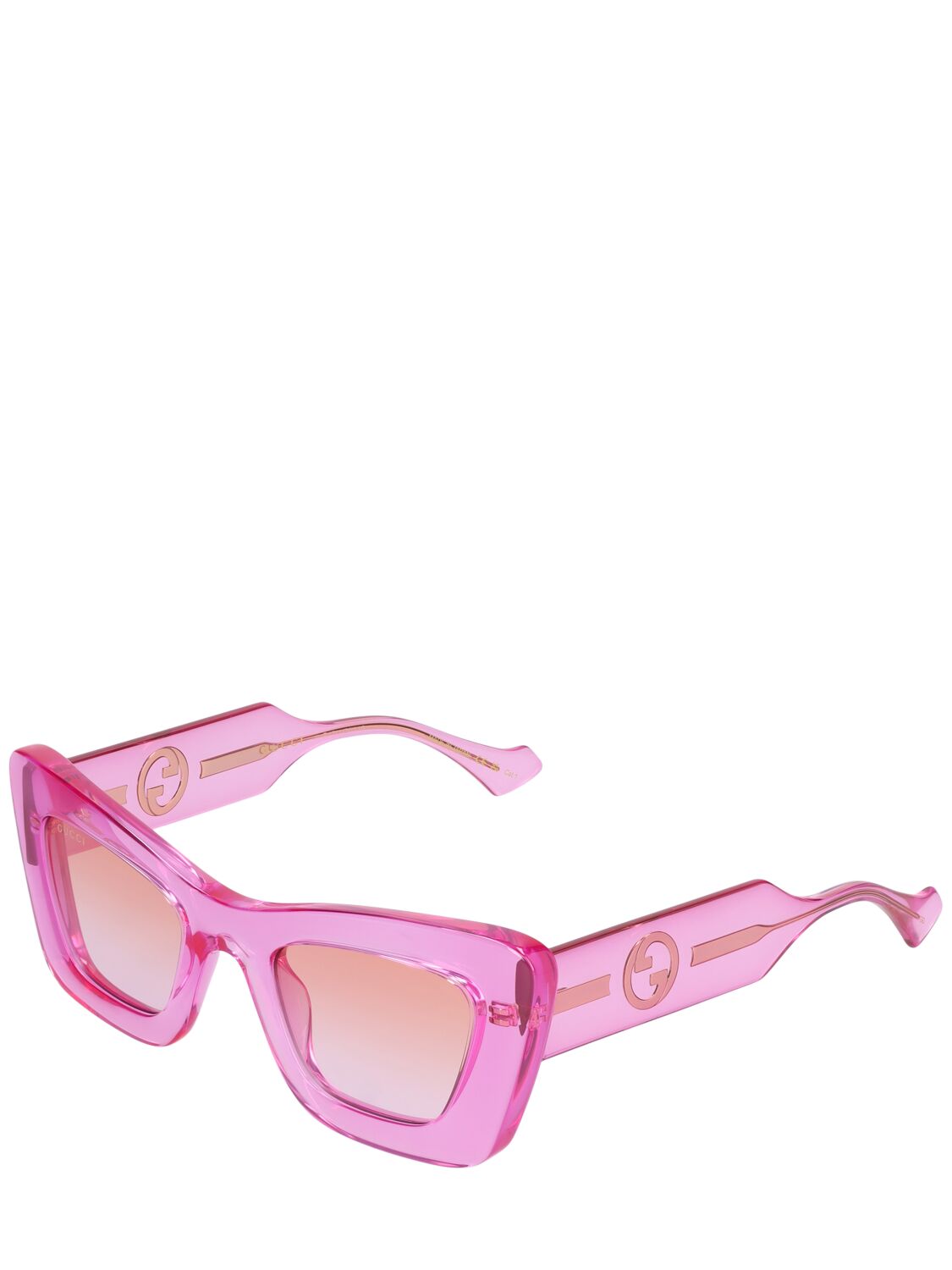 Shop Gucci Gg1552s Injected Cat-eye Sunglasses In Purple