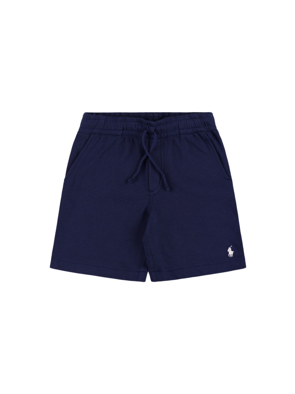 Ralph Lauren Kids' Logo Embroidered Sweat Shorts In Blue