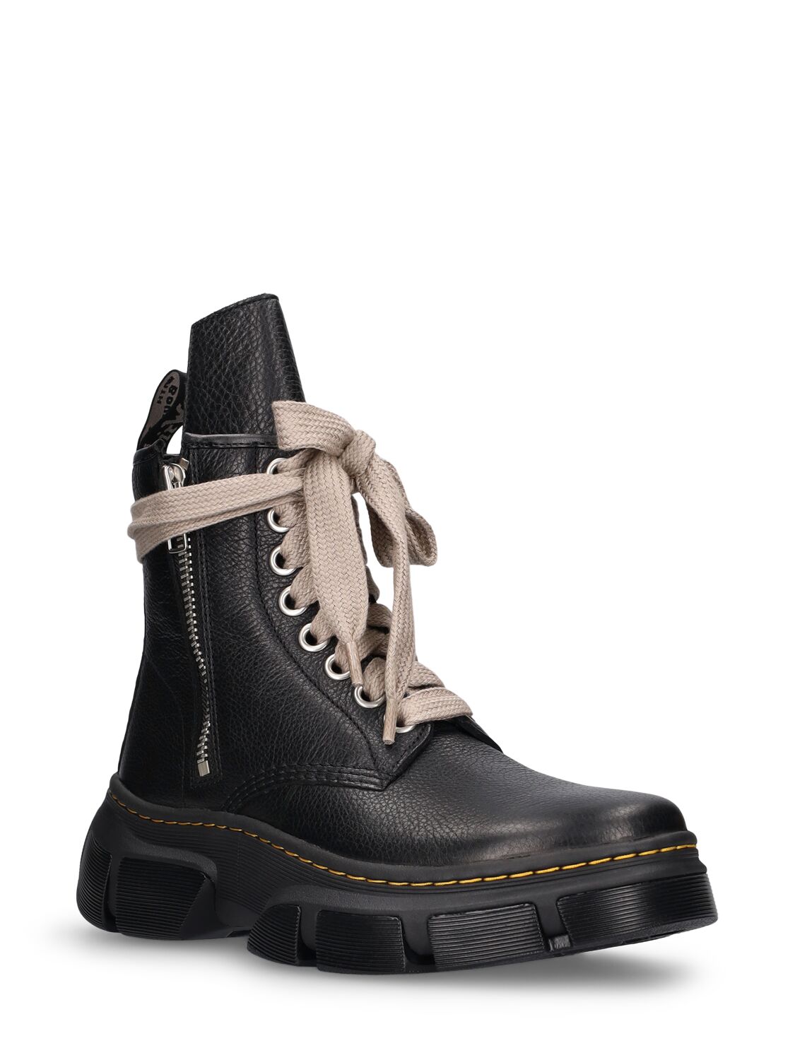 Shop Dr. Martens X Rick Owens 1460 Dmxl Jumbo Lace Boots In Black