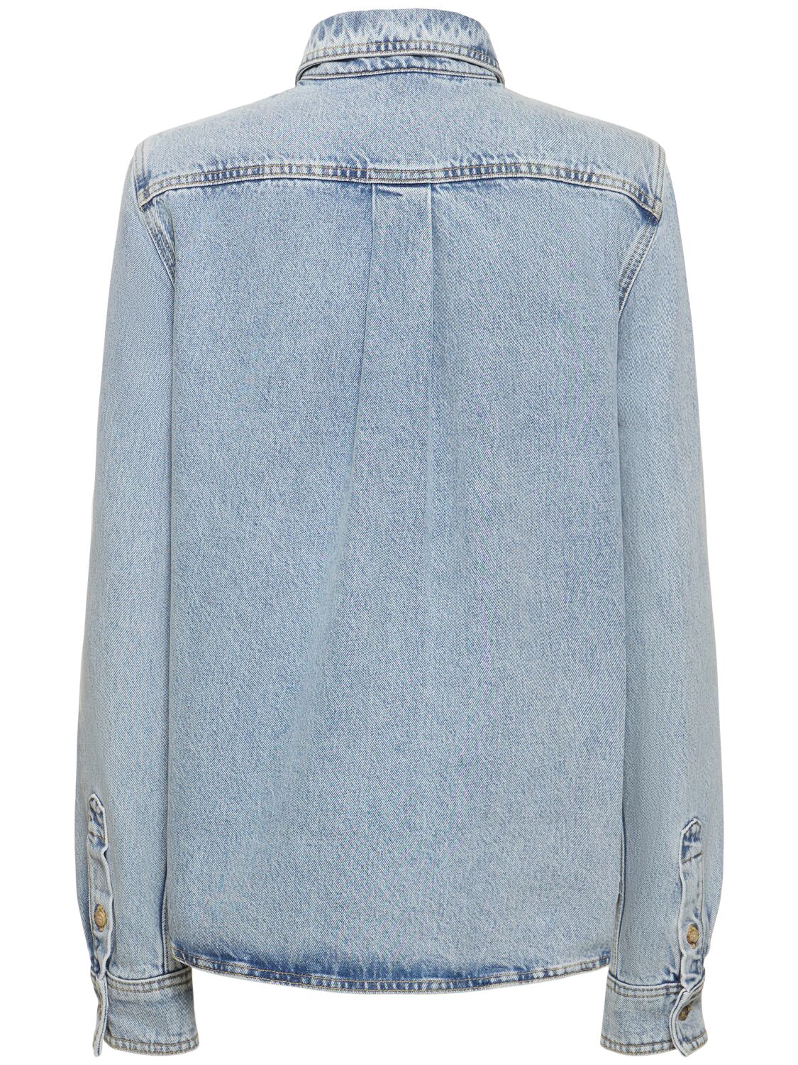 Shop Totême Organic Cotton Denim Shirt In Blue