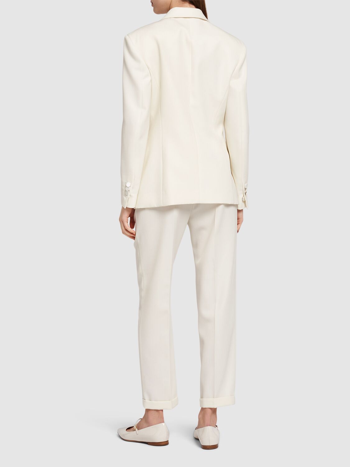 Shop Dsquared2 Boston Wool Blend Twill Suit In White