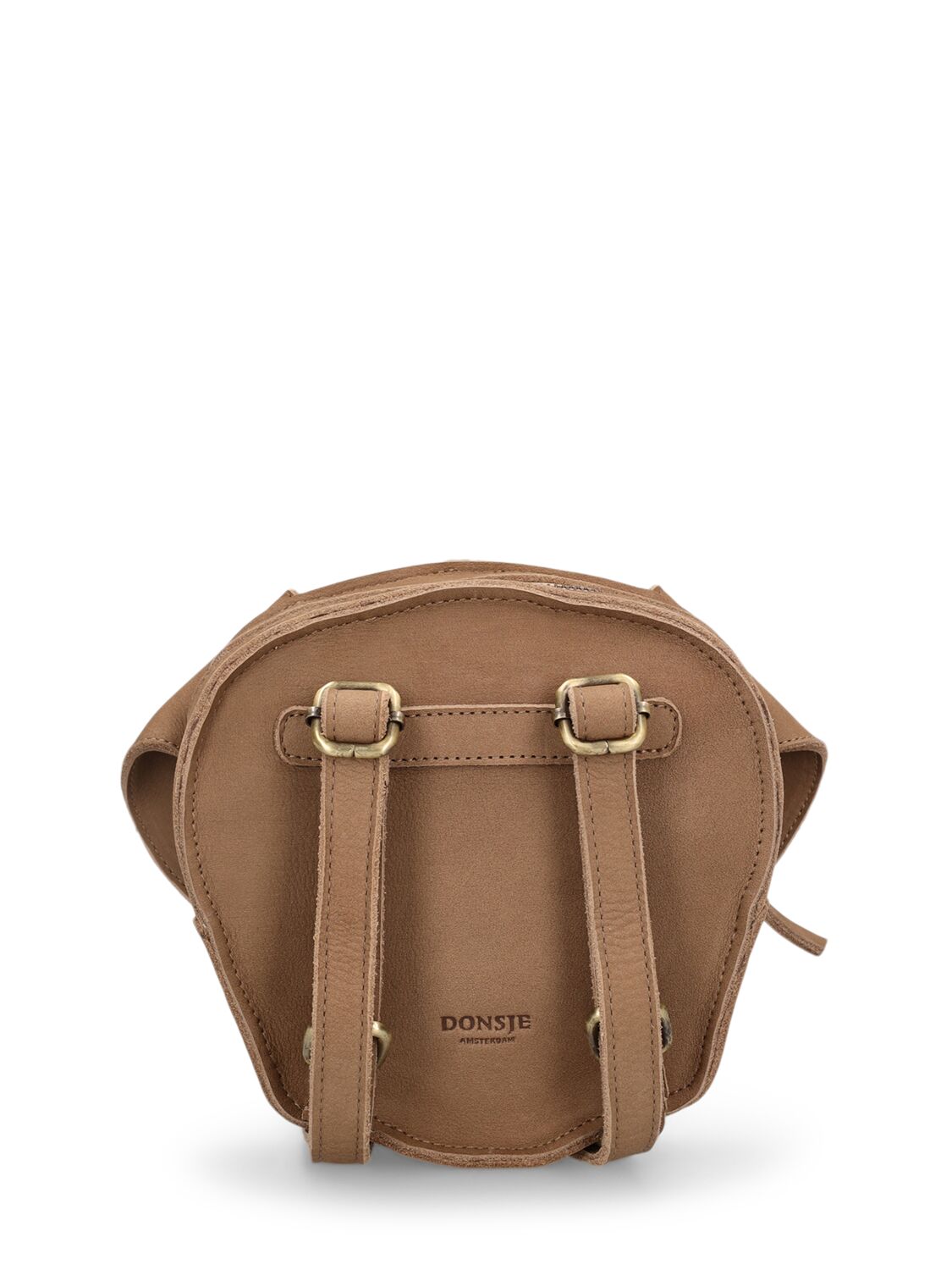 Shop Donsje Saint Bernard Leather Backpack In Brown
