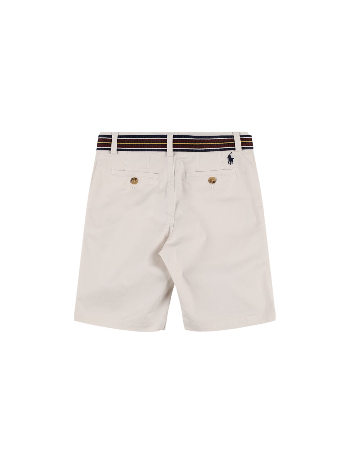 Shop Ralph Lauren Stretch Cotton Twill Shorts In White