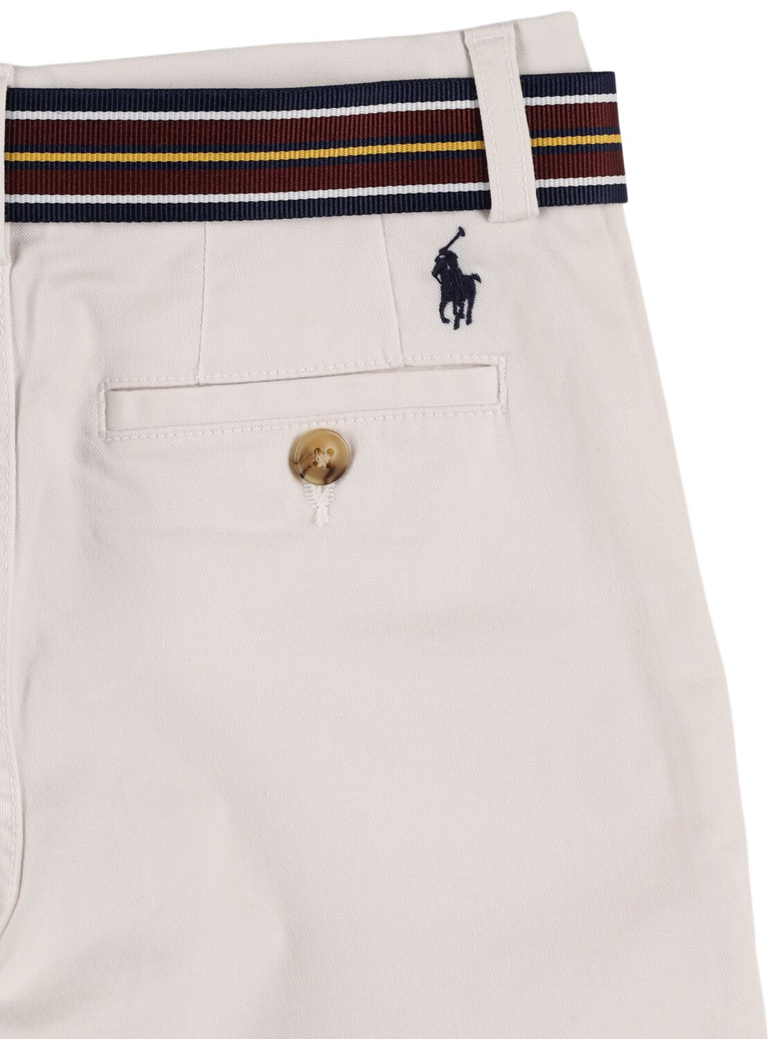 Shop Ralph Lauren Stretch Cotton Twill Shorts In White