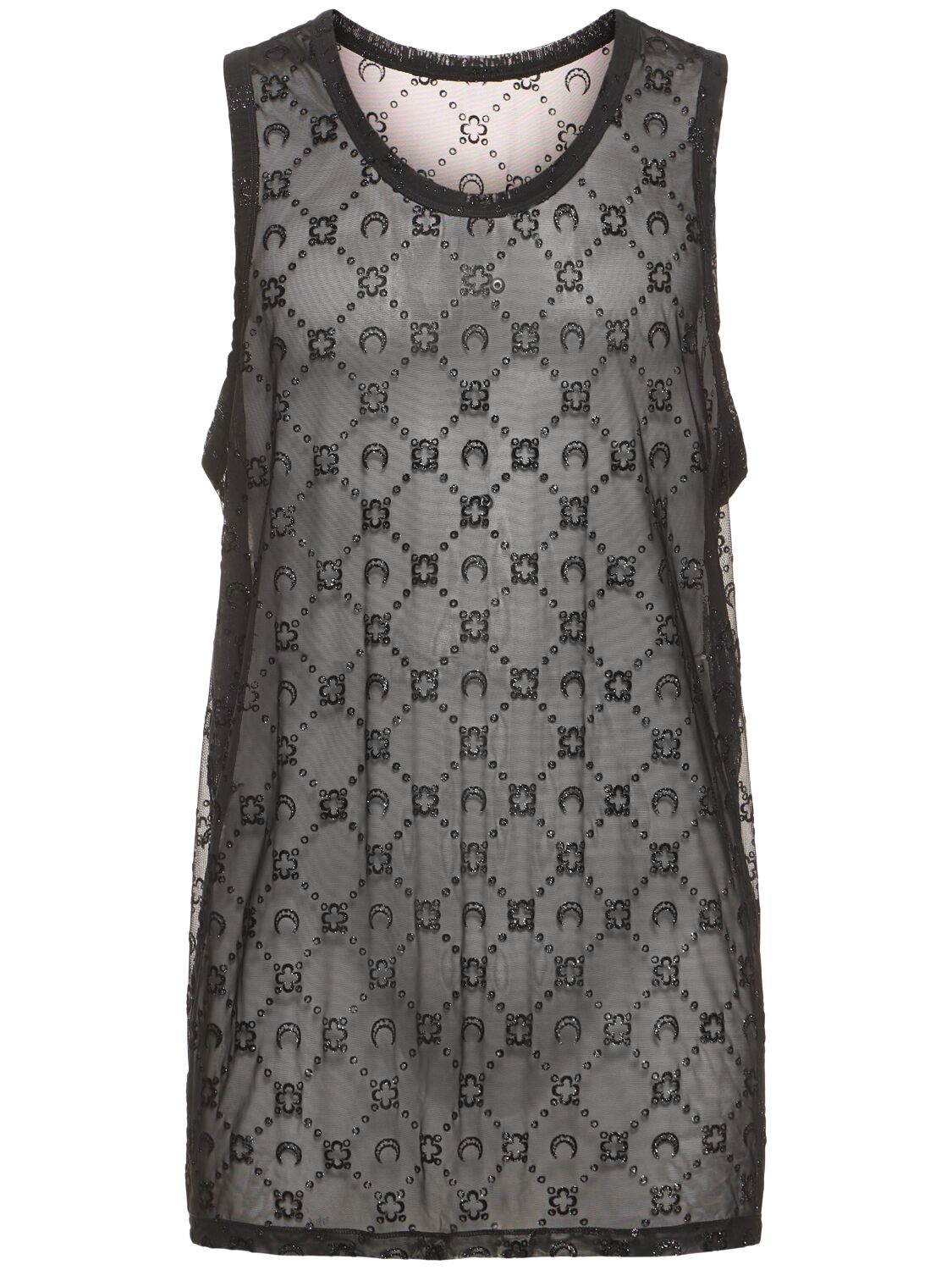Image of Glittered Regenerated Mesh Tank Top