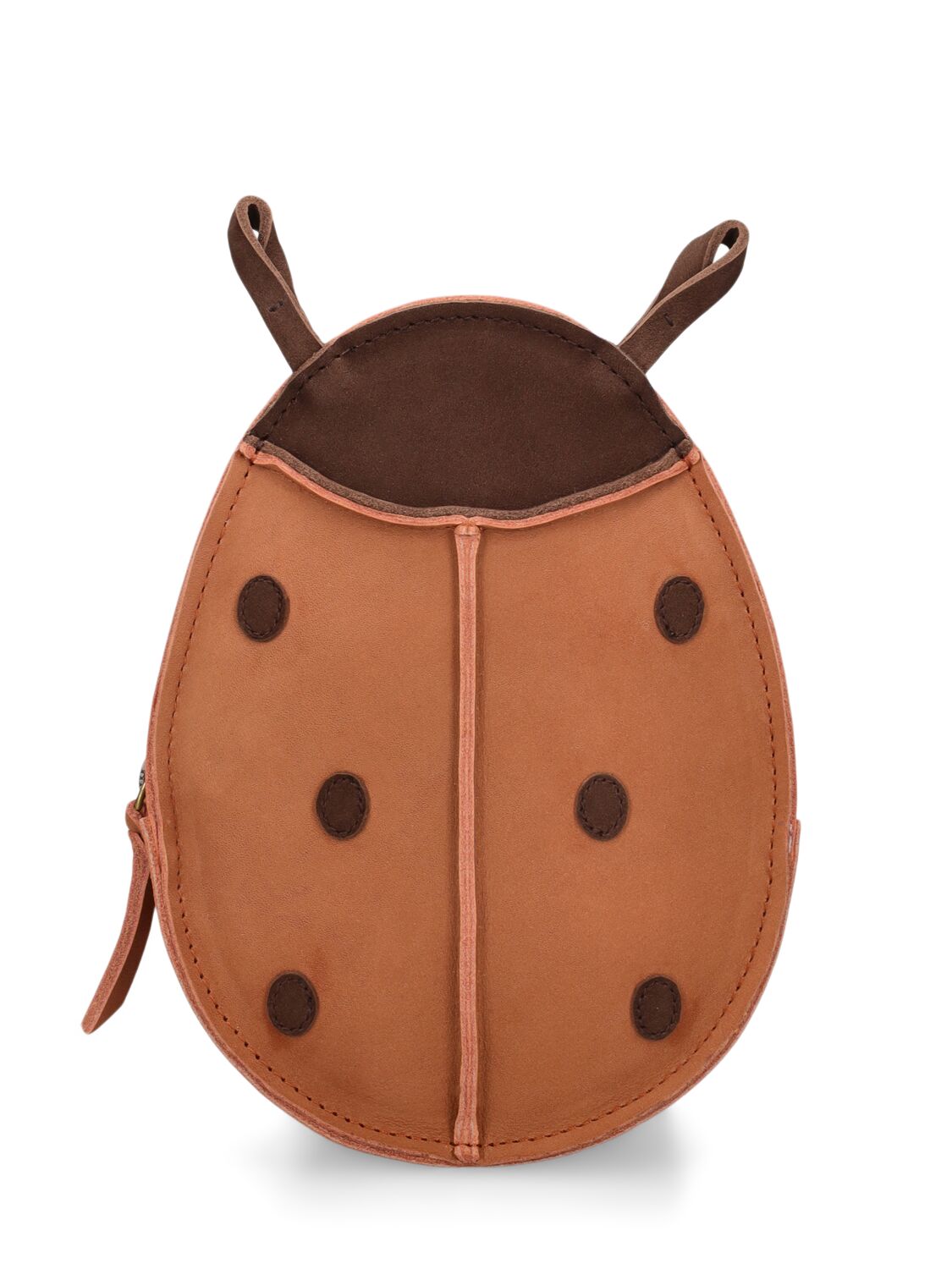 Donsje Kids' Lady Bird Leather Backpack In Brown