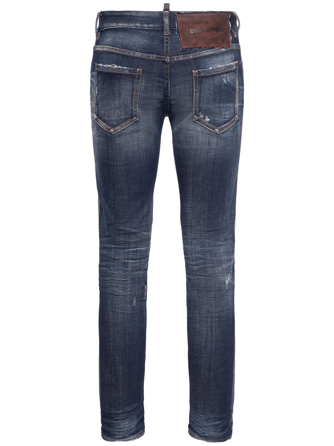 Shop Dsquared2 Jennifer Low Rise Denim Skinny Jeans In Dark Blue