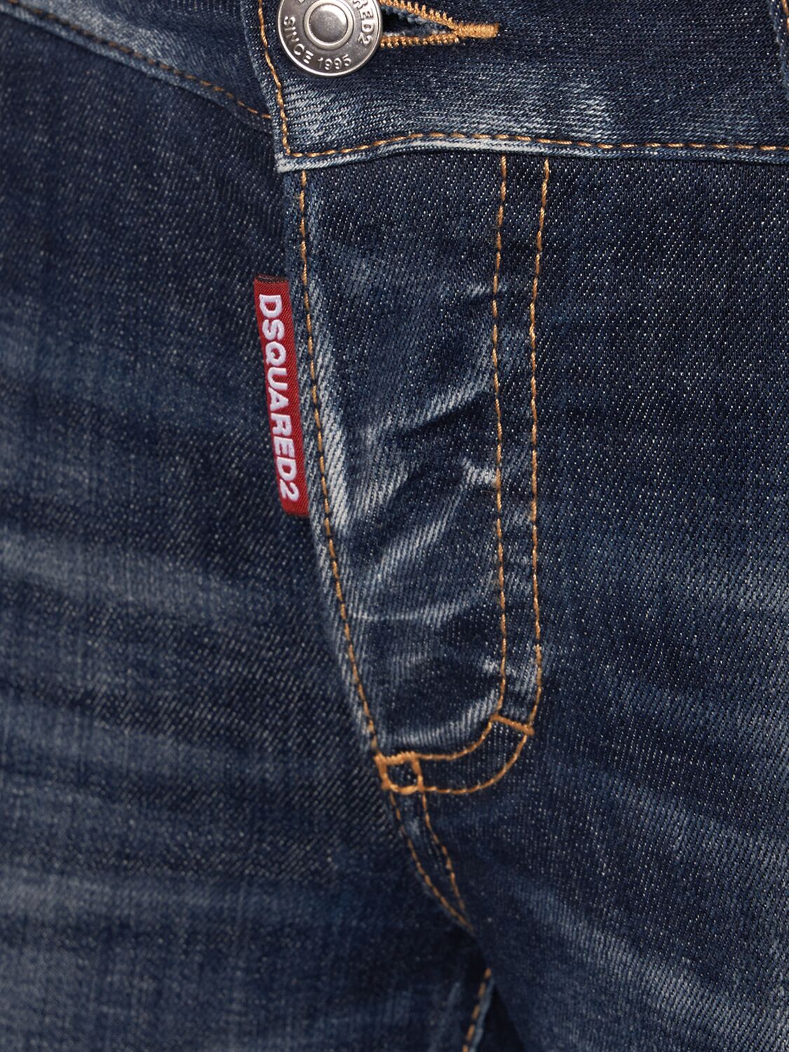 Shop Dsquared2 Jennifer Low Rise Denim Skinny Jeans In Dark Blue