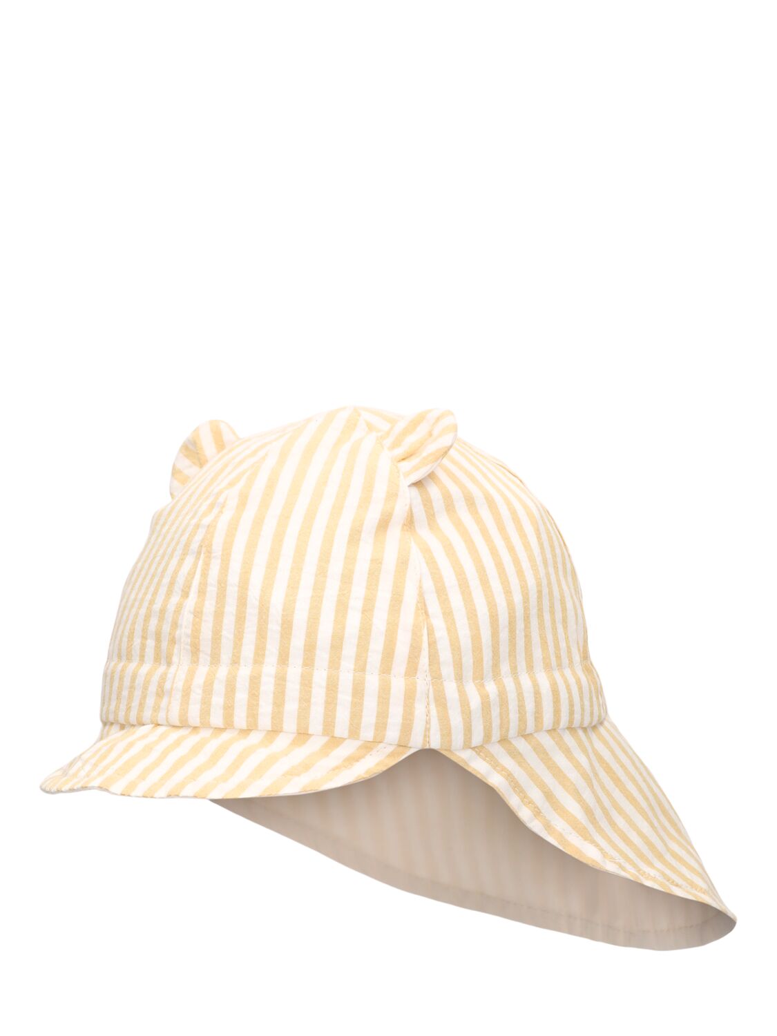 Shop Liewood Organic Cotton Sun Hat In White,yellow