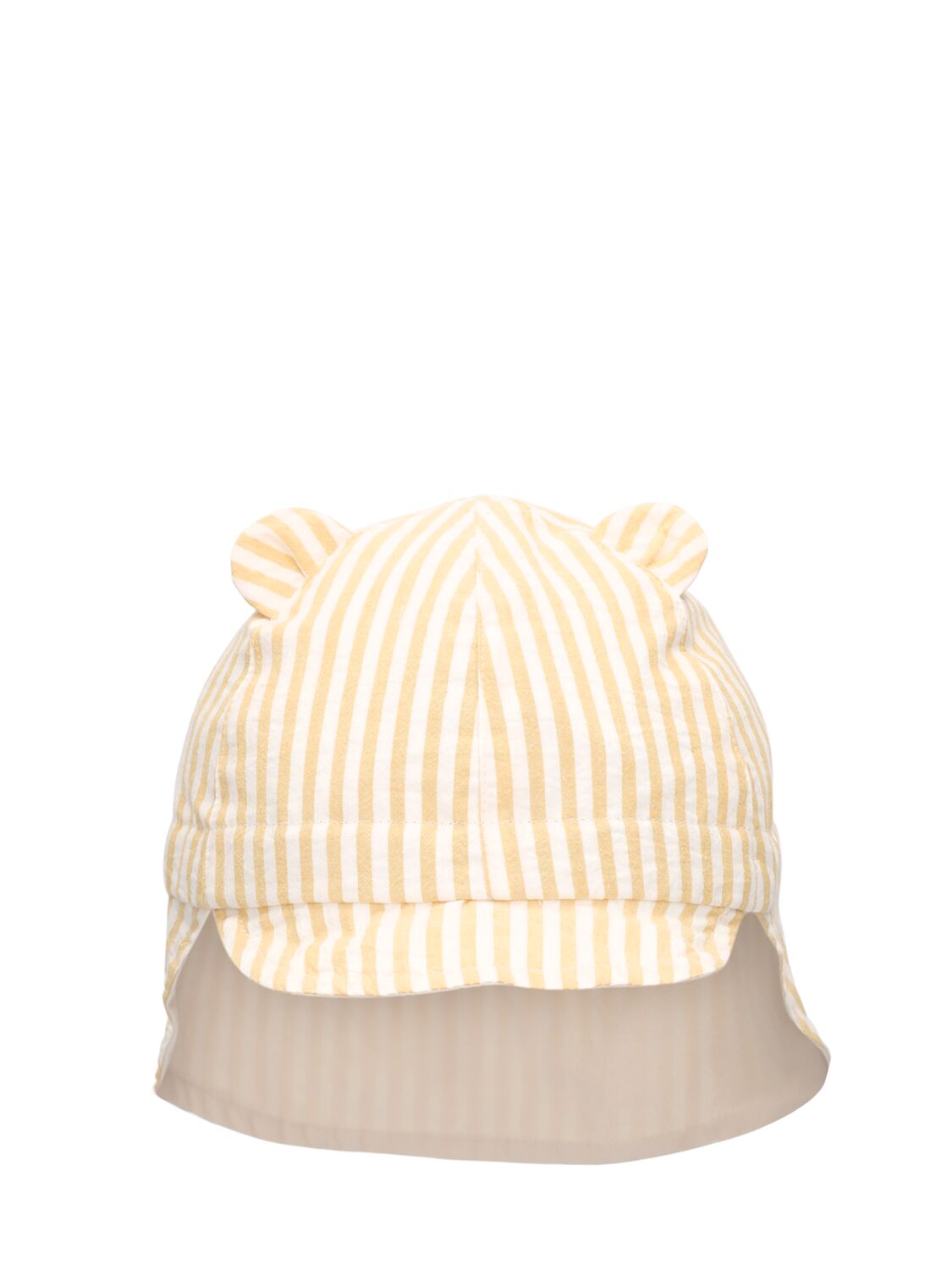 Liewood Kids' Organic Cotton Sun Hat In White,yellow