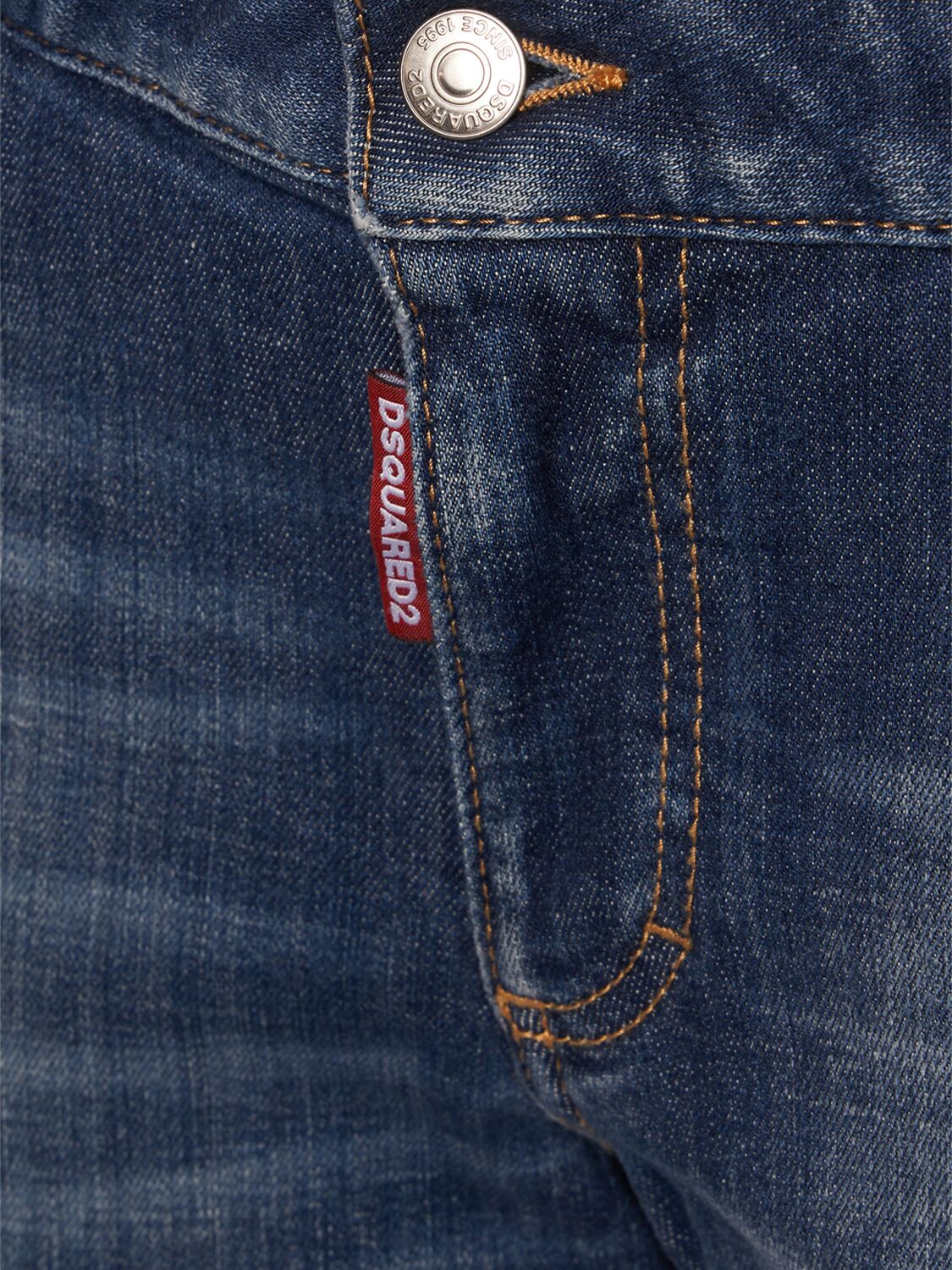 Shop Dsquared2 Medium Waist Denim Flared Jeans In Blue