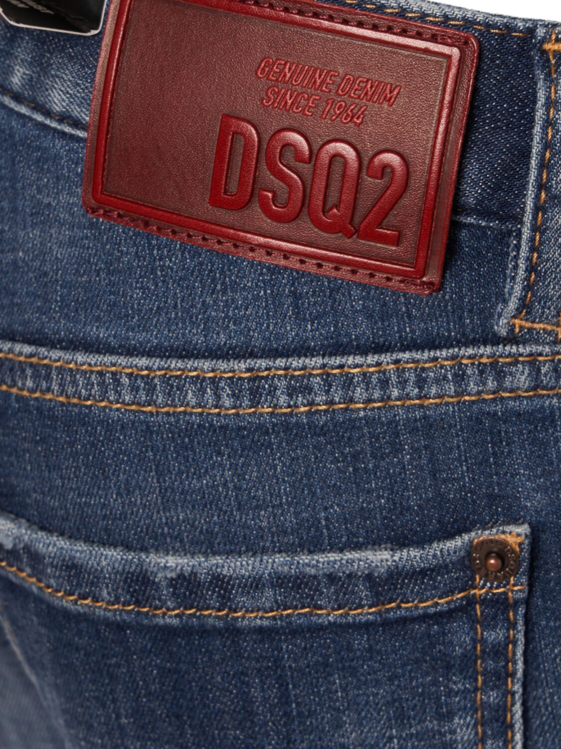 Shop Dsquared2 Medium Waist Denim Flared Jeans In Blue