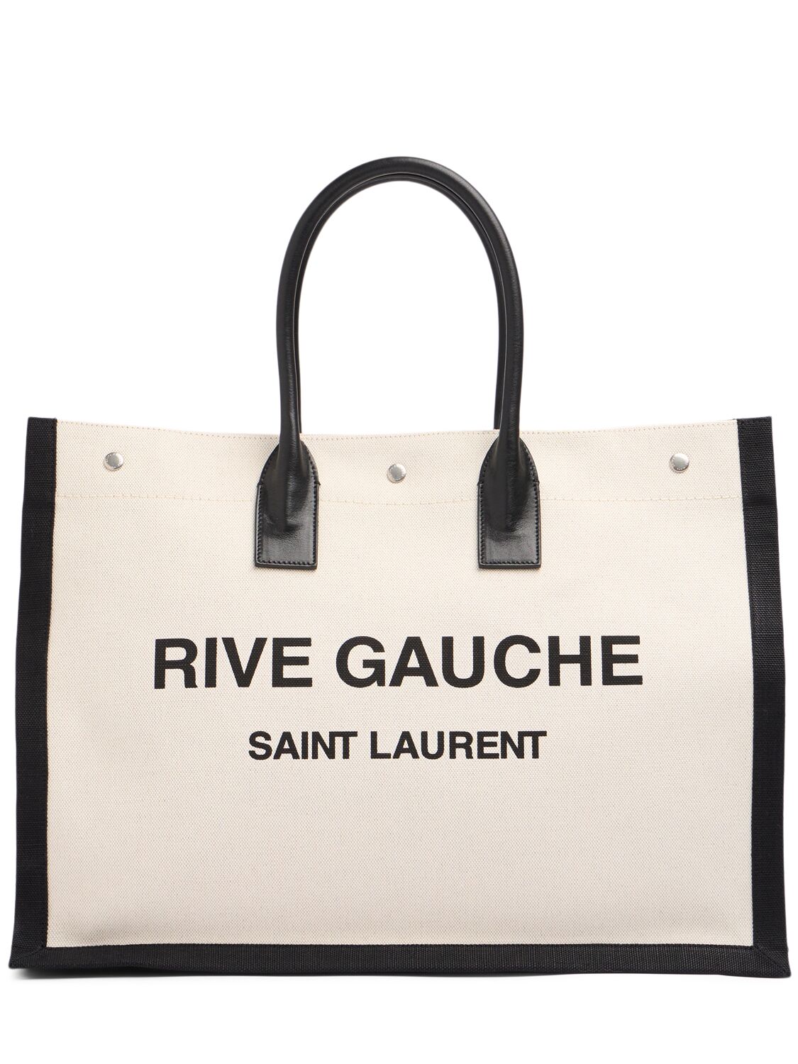 Rive Gauche Canvas & Leather Bag