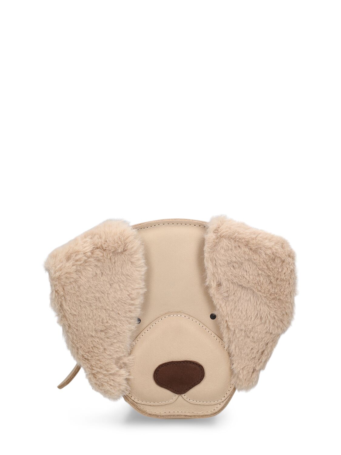 Donsje Kids' Dog Leather Backpack In Off White