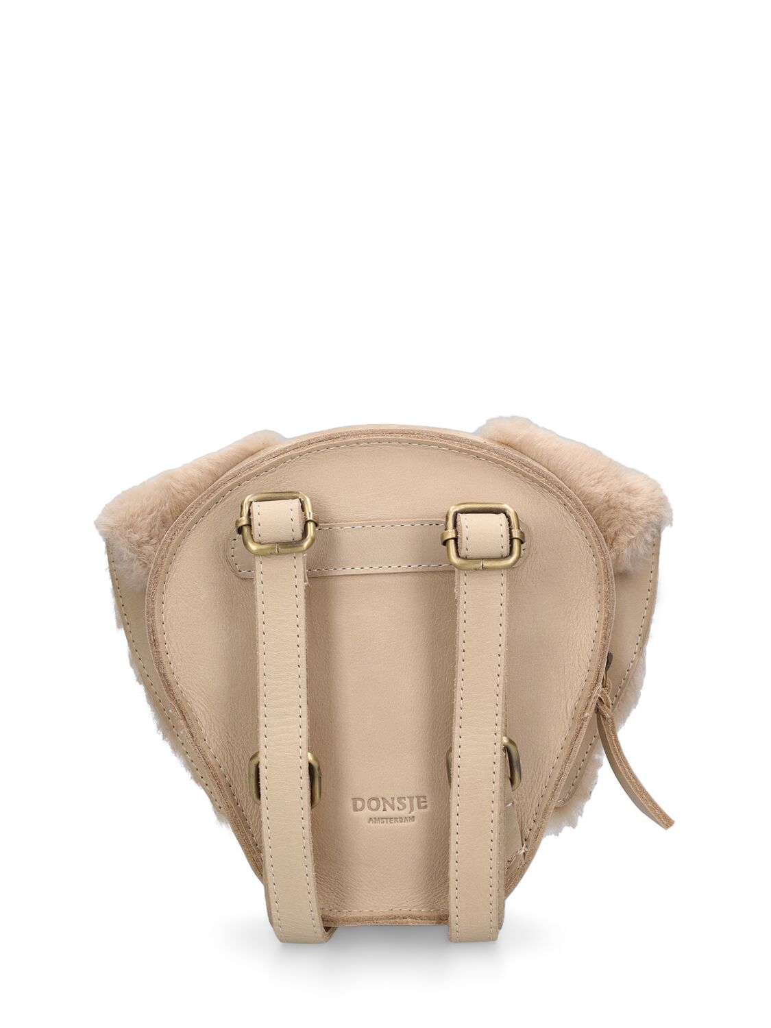 Shop Donsje Dog Leather Backpack In Off White