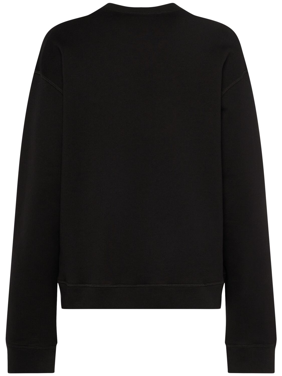 Shop Dsquared2 Brushed Cotton Sweatshirt In Black