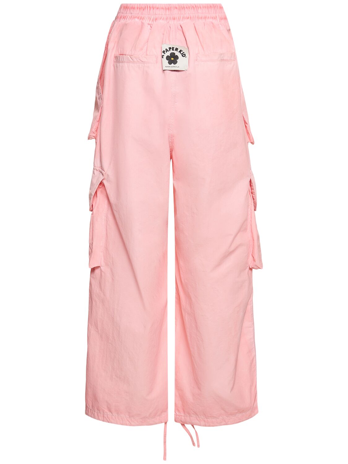 Shop A Paper Kid Unisex Nylon Cargo Pants In Pink